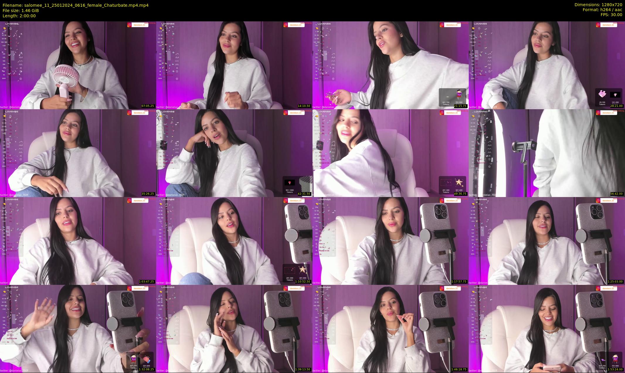 salomee_11 — 120 minute Chaturbate female cam show recording, 720p, Jan 25, 2024