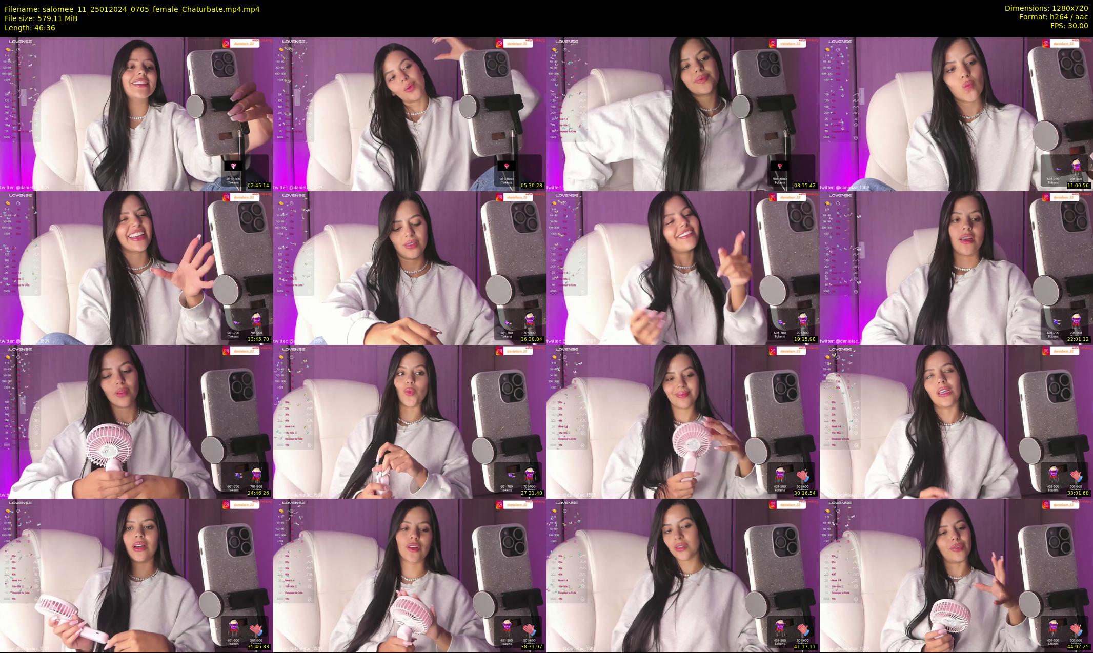 salomee_11 — 47 minute Chaturbate female cam show recording, 720p, Jan 25, 2024