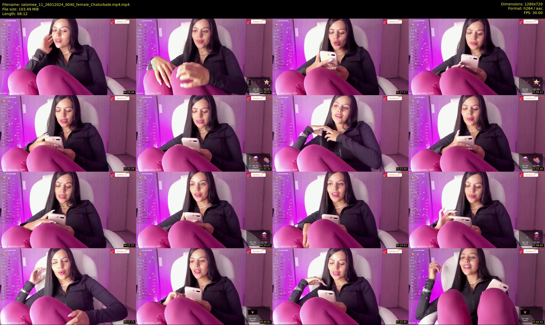 salomee_11 — 9 minute Chaturbate female cam show recording, 720p, Jan 26, 2024