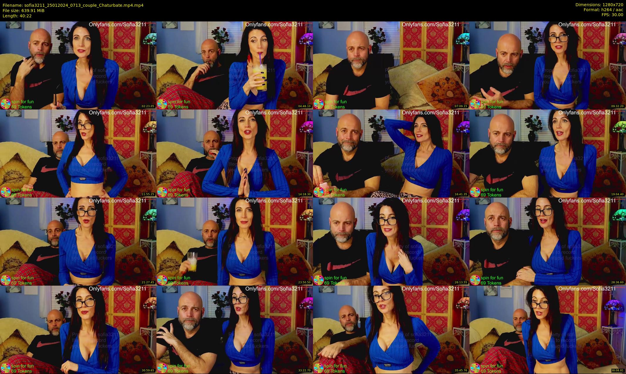 sofia3211 — 41 minute Chaturbate couple cam show recording, 720p, Jan 25, 2024