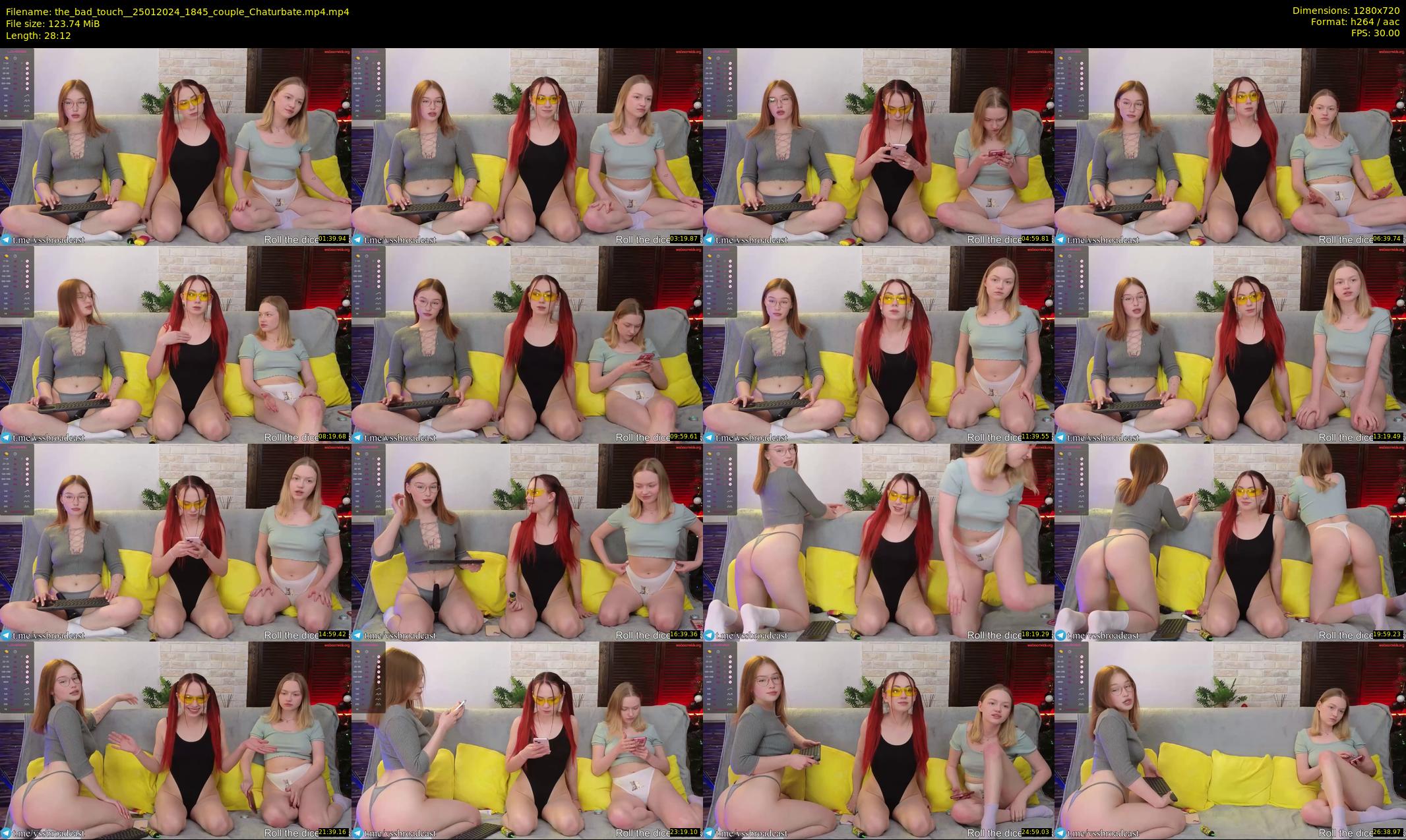 the_bad_touch_ — 29 minute Chaturbate couple cam show recording, 720p, Jan 25, 2024