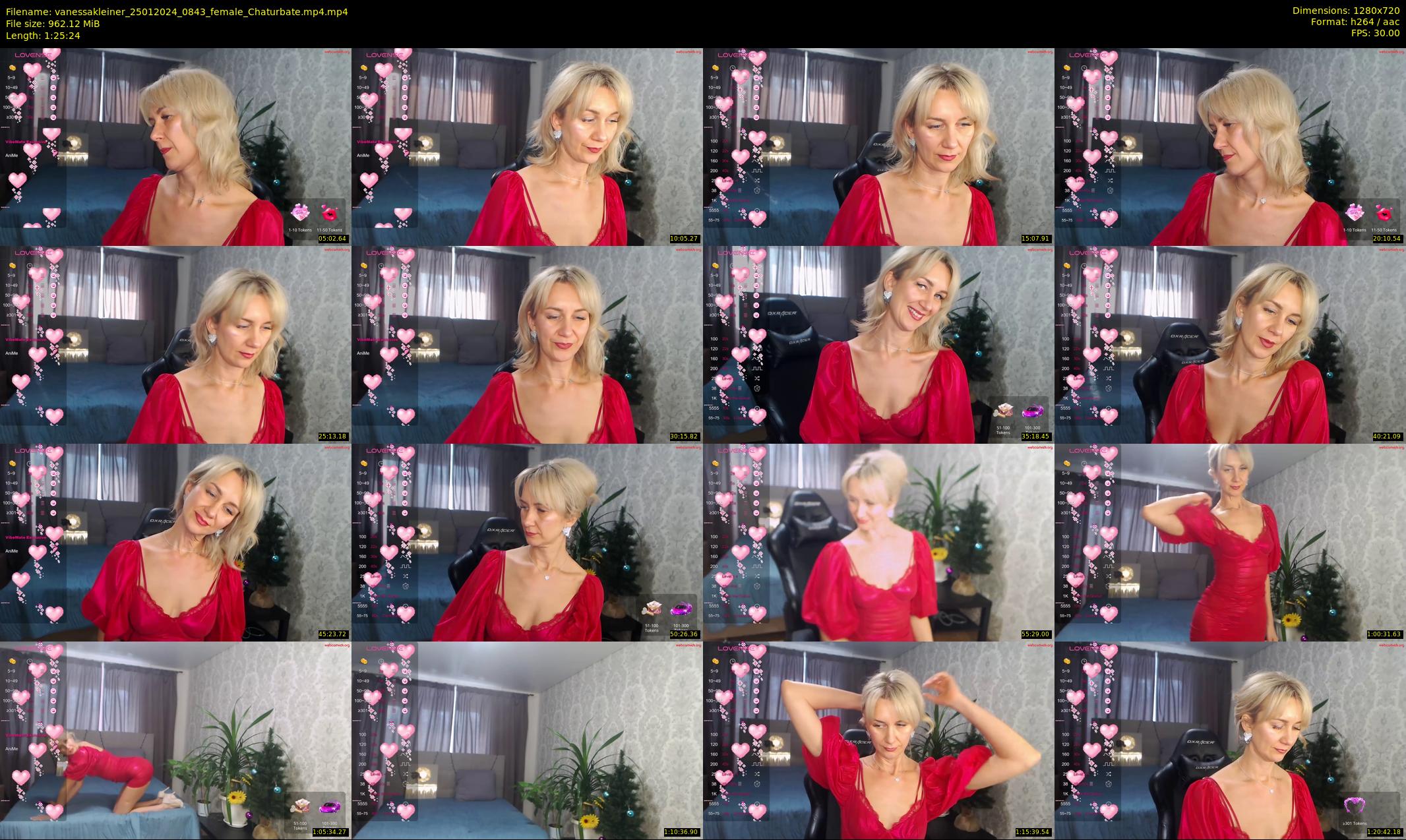 vanessakleiner — 86 minute Chaturbate female cam show recording, 720p, Jan 25, 2024