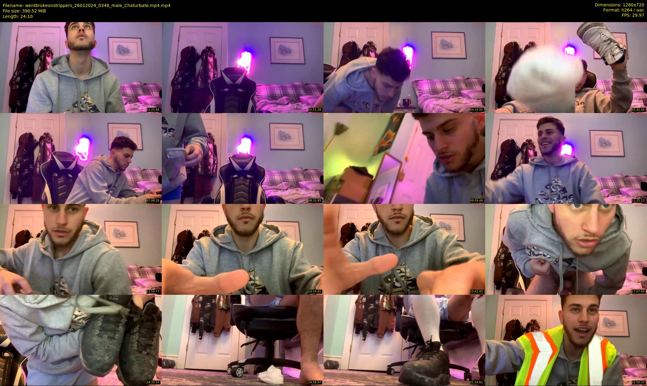 wentbrokeonstrippers — 25 minute Chaturbate male cam show recording, 720p, Jan 26, 2024