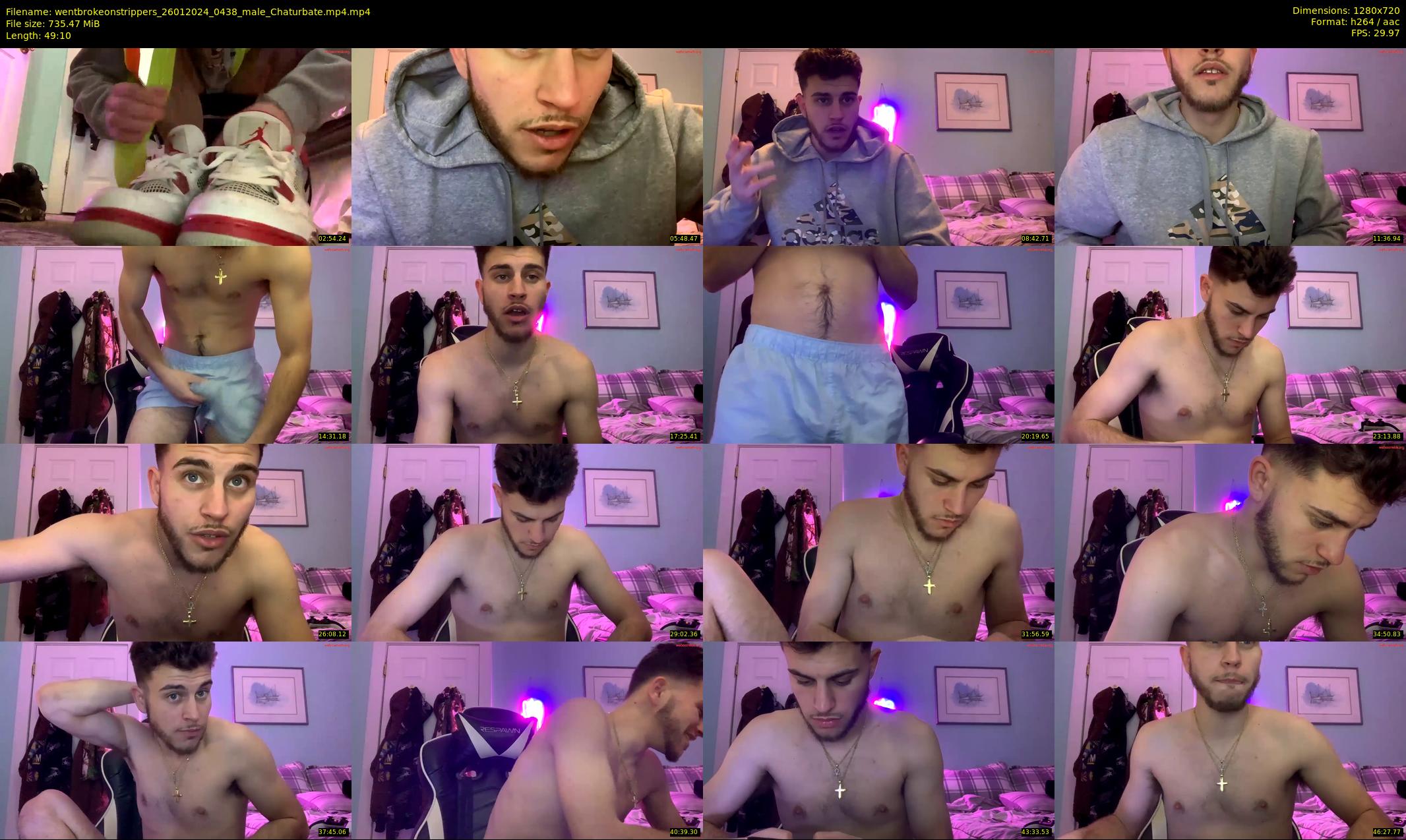 wentbrokeonstrippers — 50 minute Chaturbate male cam show recording, 720p, Jan 26, 2024