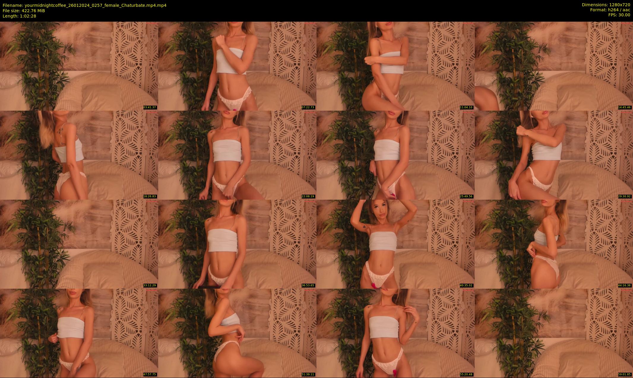 yourmidnightcoffee — 63 minute Chaturbate female cam show recording, 720p, Jan 26, 2024