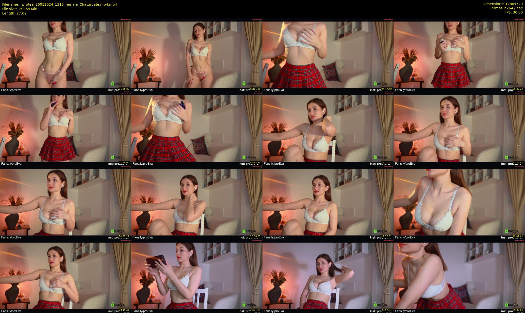_protea — 28 minute Chaturbate female cam show recording, 720p, Jan 26, 2024