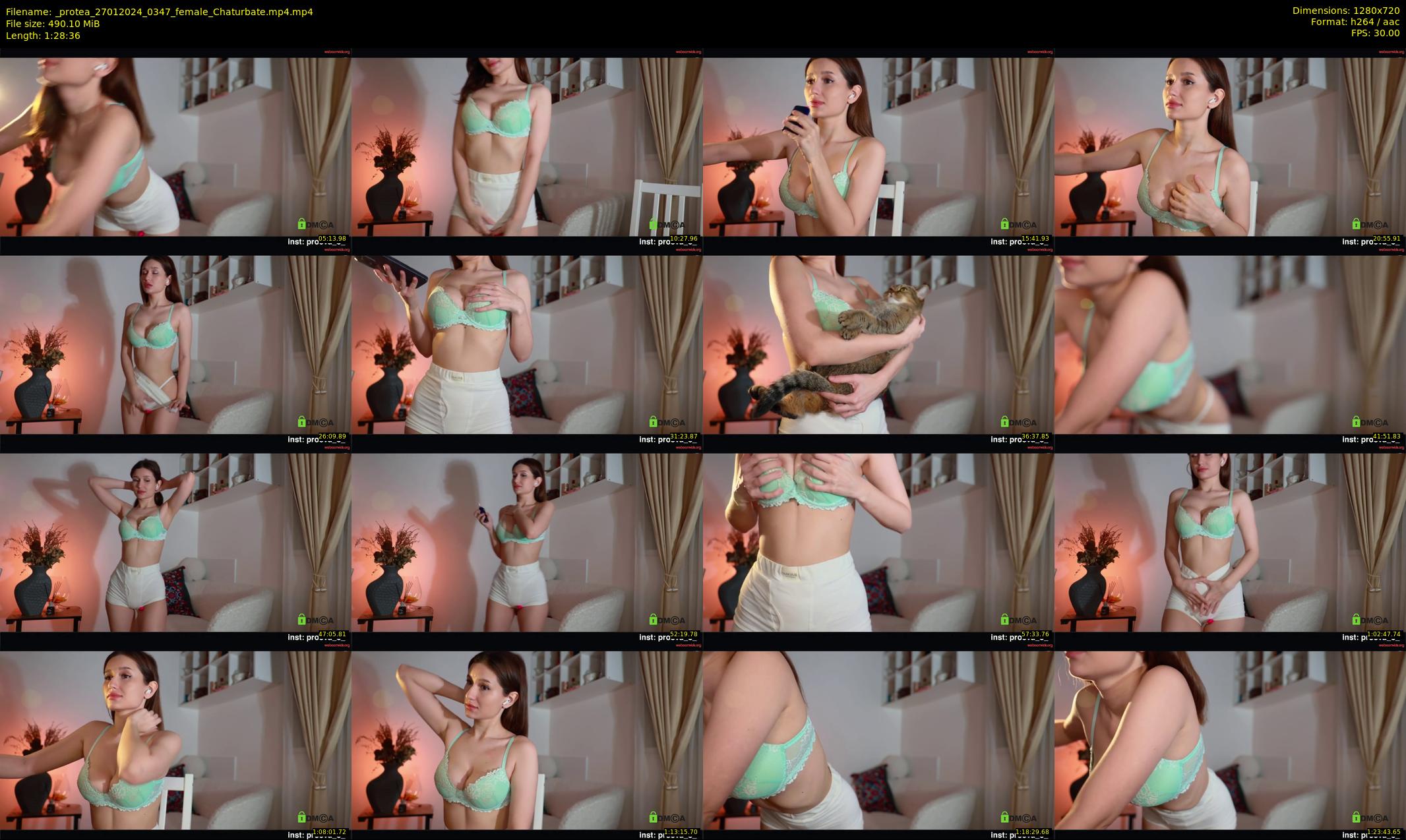_protea — 89 minute Chaturbate female cam show recording, 720p, Jan 27, 2024