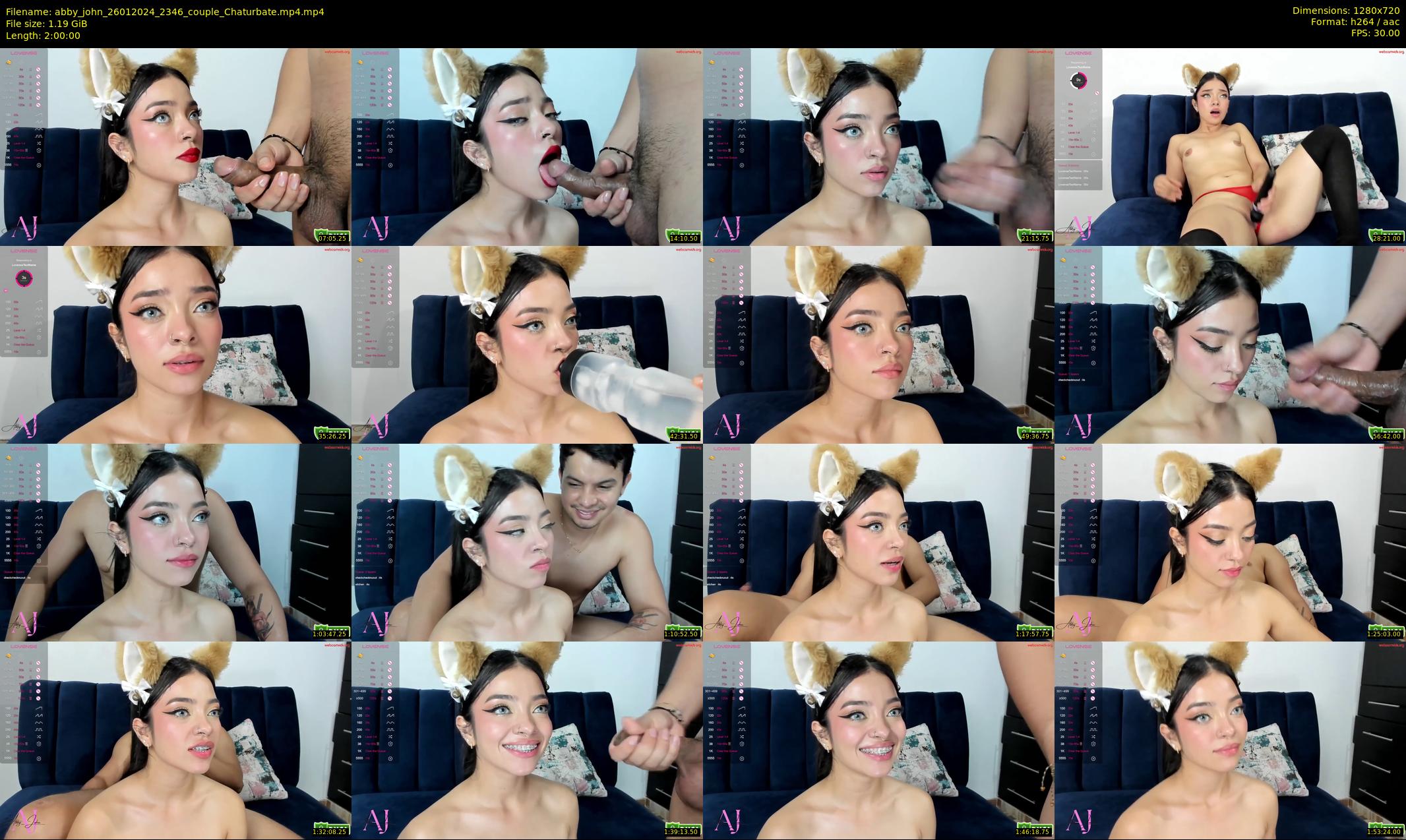 abby_john — 120 minute Chaturbate couple cam show recording, 720p, Jan 26, 2024