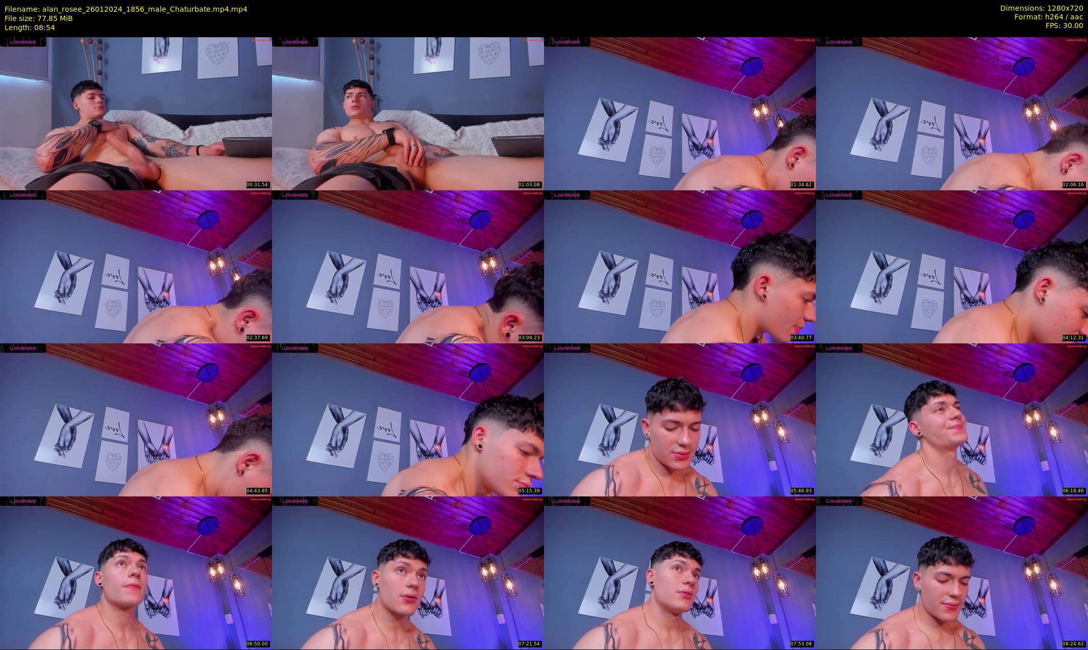 alan_rosee — 9 minute Chaturbate male cam show recording, 720p, Jan 26, 2024