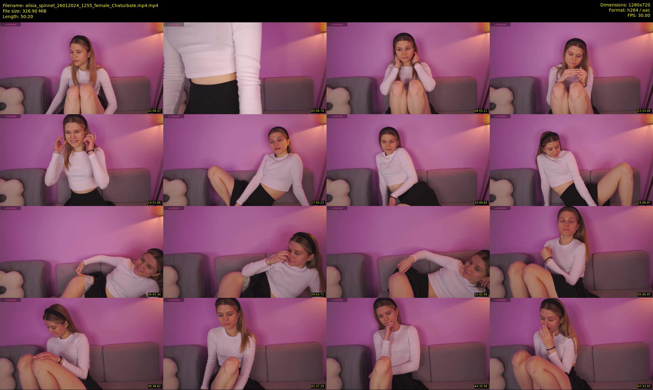 alisia_spinnet — 51 minute Chaturbate female cam show recording, 720p, Jan 26, 2024