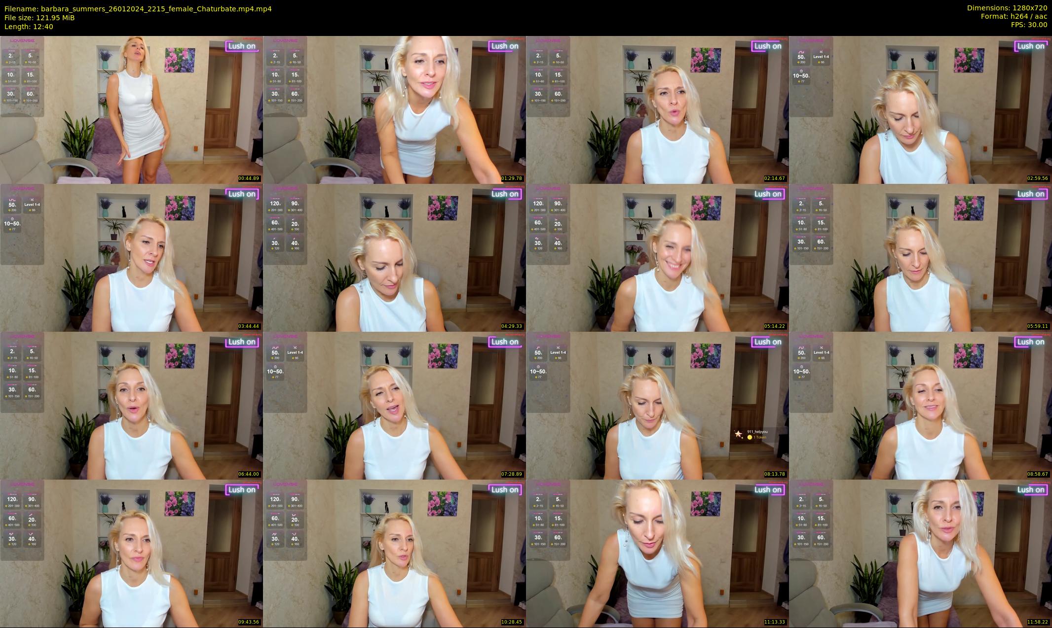 barbara_summers — 13 minute Chaturbate female cam show recording, 720p, Jan 26, 2024