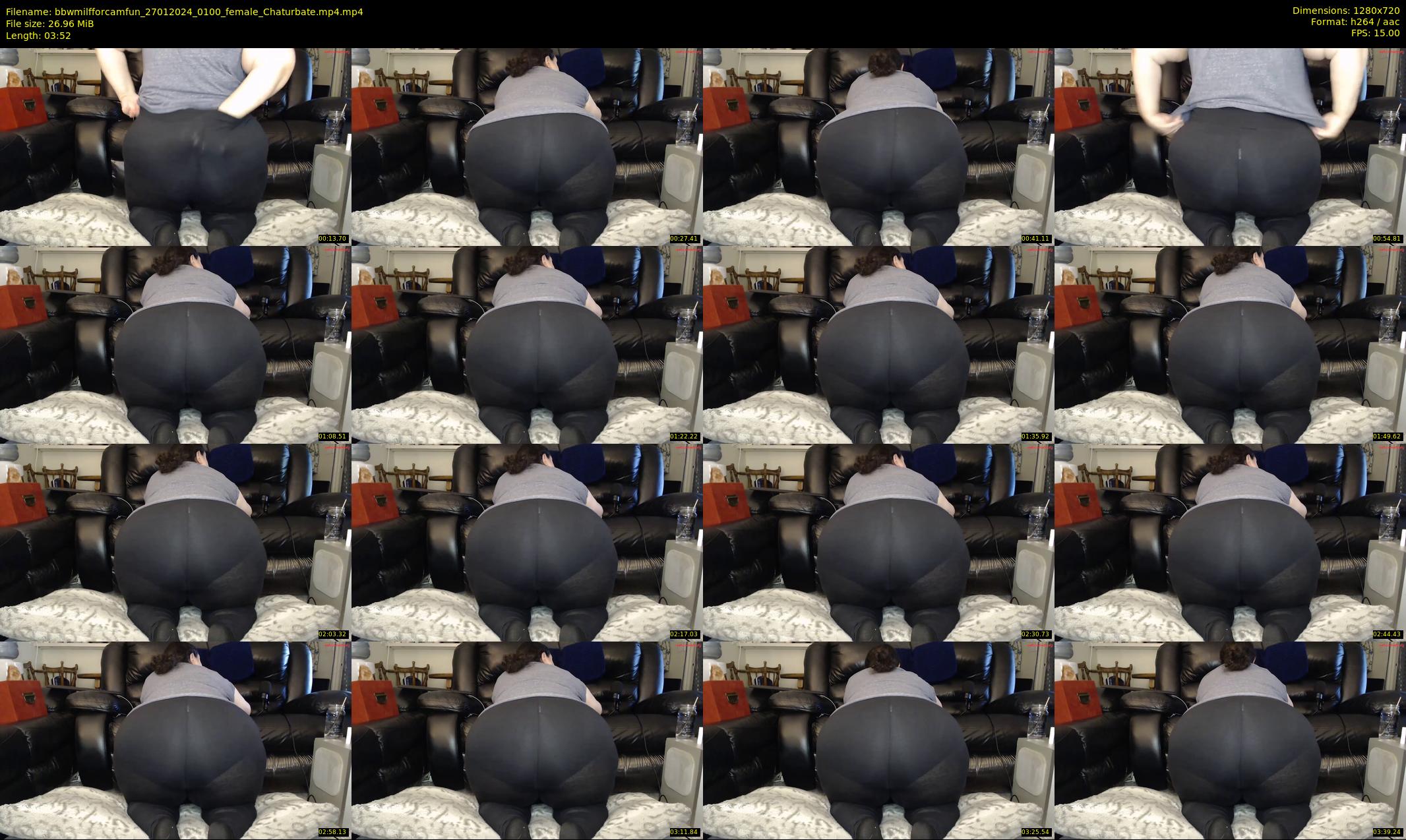 bbwmilfforcamfun — 4 minute Chaturbate female cam show recording, 720p, Jan 27, 2024