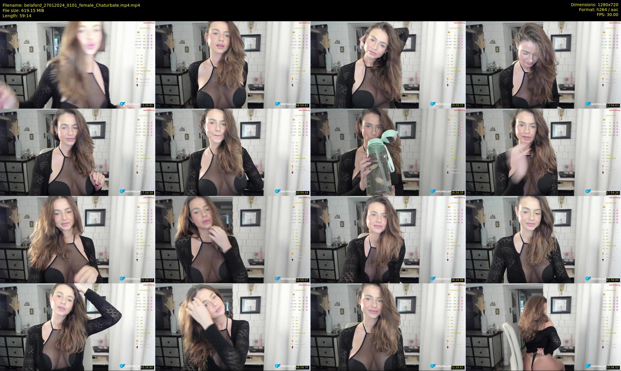 belaford — 60 minute Chaturbate female cam show recording, 720p, Jan 27, 2024