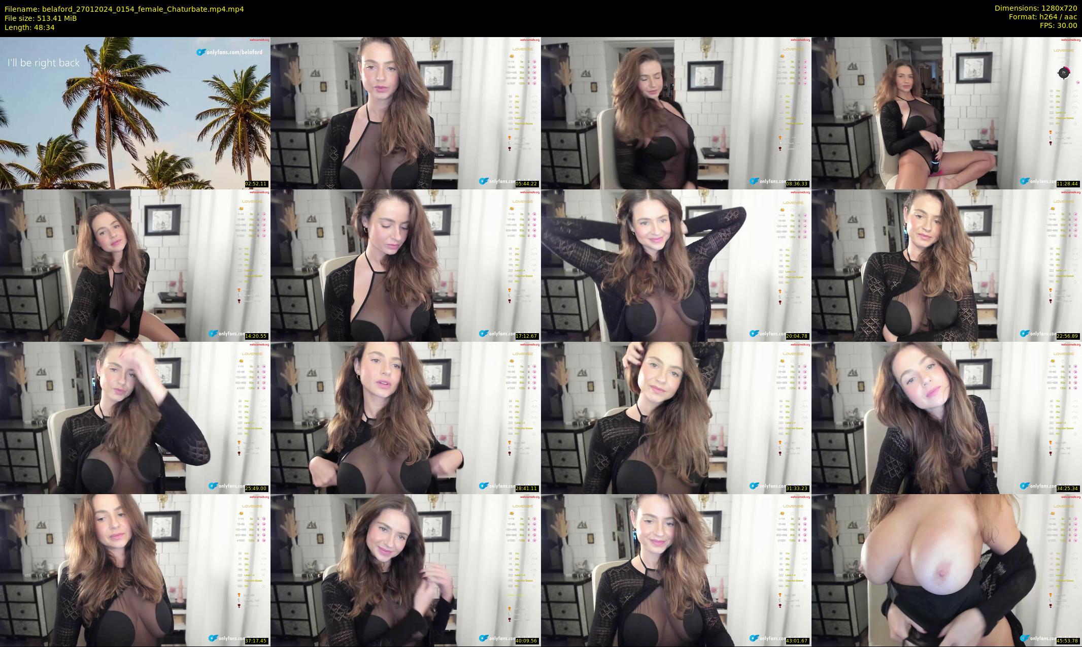belaford — 49 minute Chaturbate female cam show recording, 720p, Jan 27, 2024