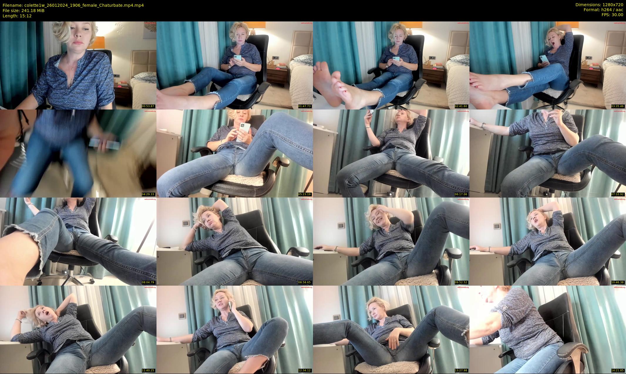 colette1w — 16 minute Chaturbate female cam show recording, 720p, Jan 26, 2024