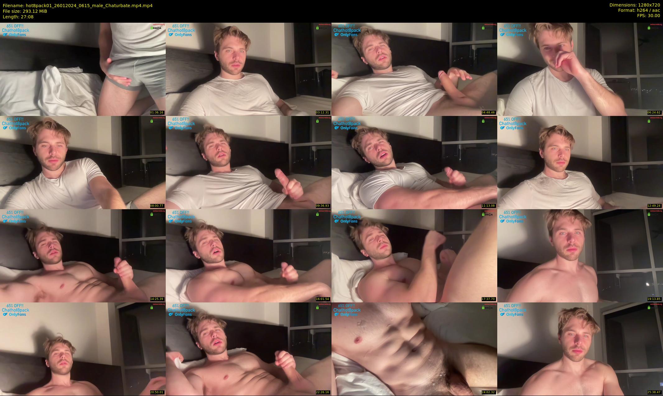 hot8pack01 — 28 minute Chaturbate male cam show recording, 720p, Jan 26, 2024