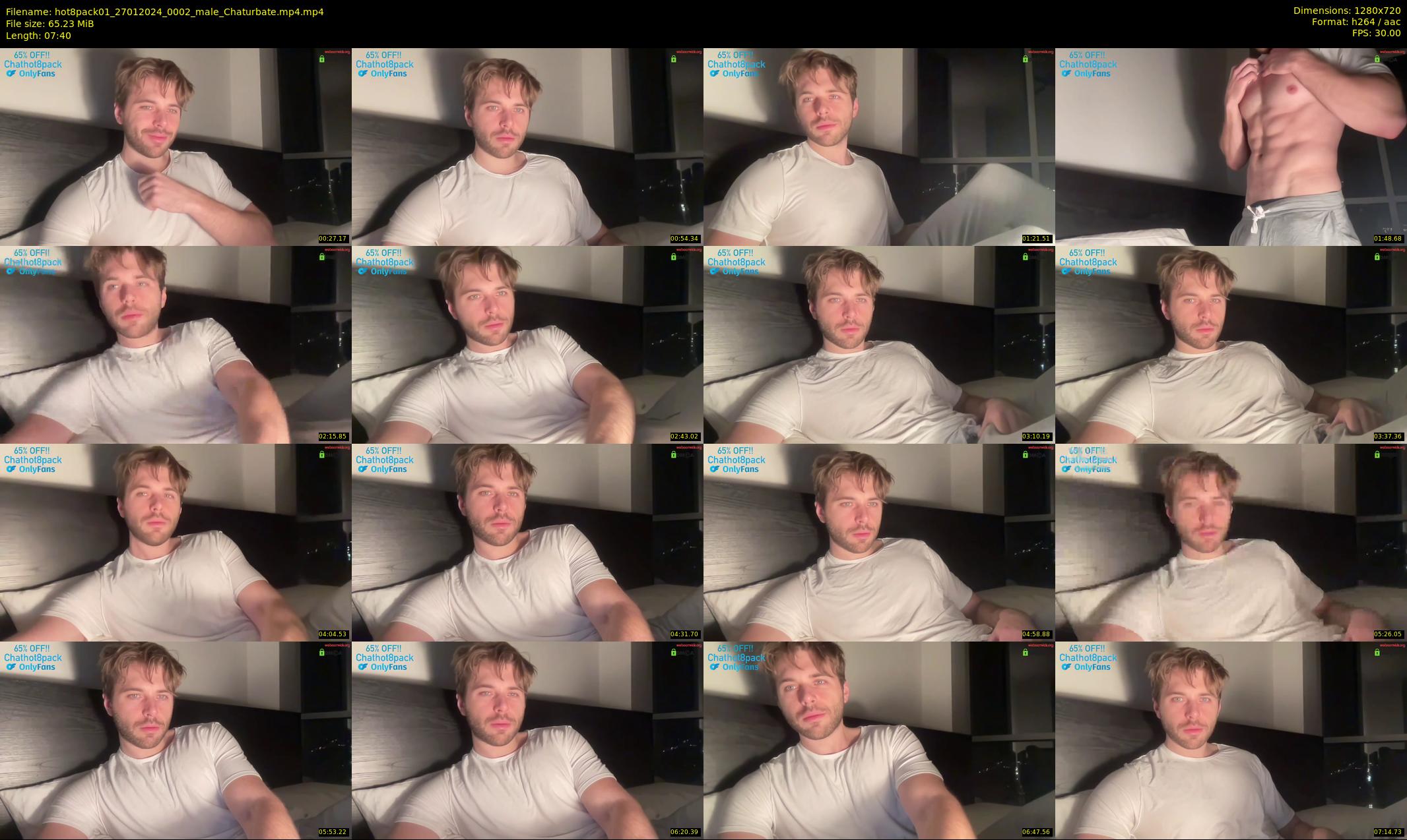 hot8pack01 — 8 minute Chaturbate male cam show recording, 720p, Jan 27, 2024