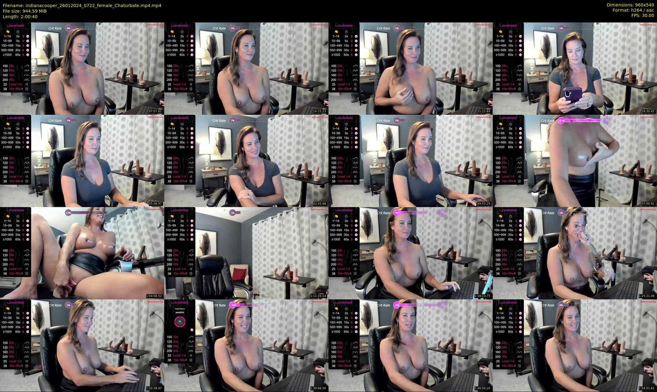 indianacooper — 121 minute Chaturbate female cam show recording, 480p, Jan 26, 2024