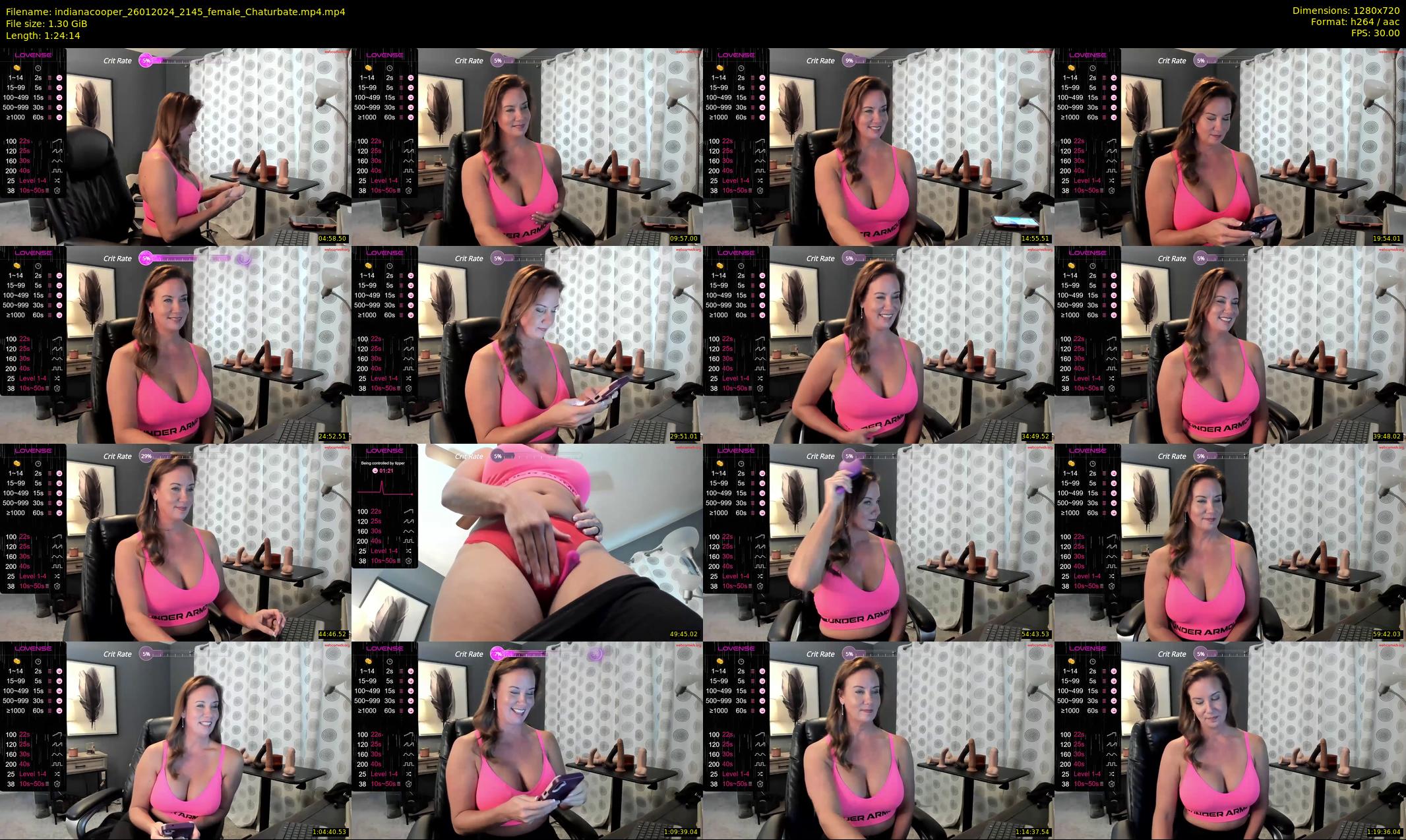 indianacooper — 85 minute Chaturbate female cam show recording, 720p, Jan 26, 2024