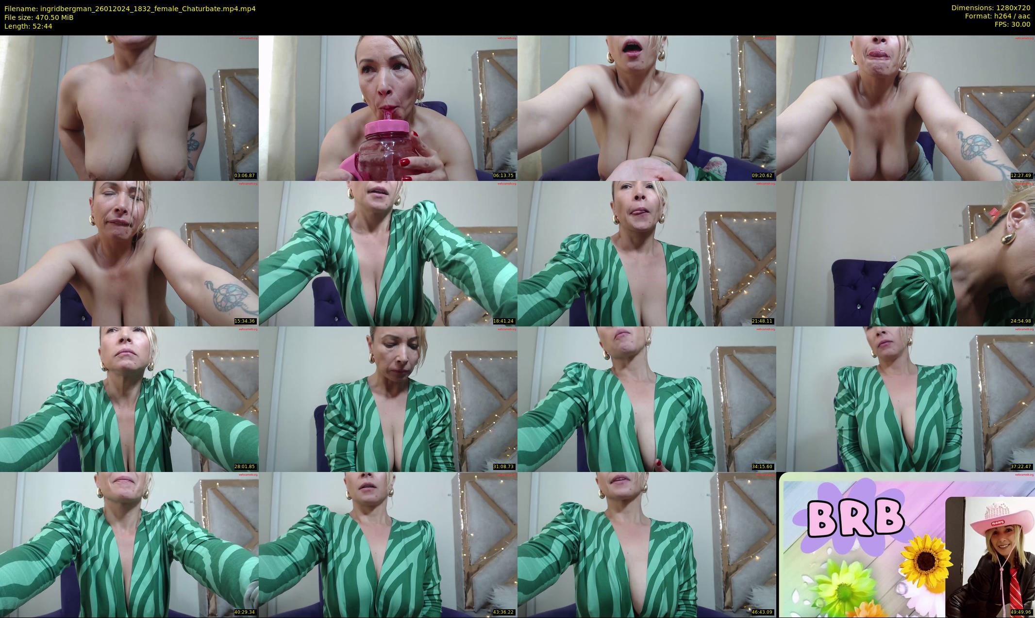 ingridbergman — 53 minute Chaturbate female cam show recording, 720p, Jan 26, 2024