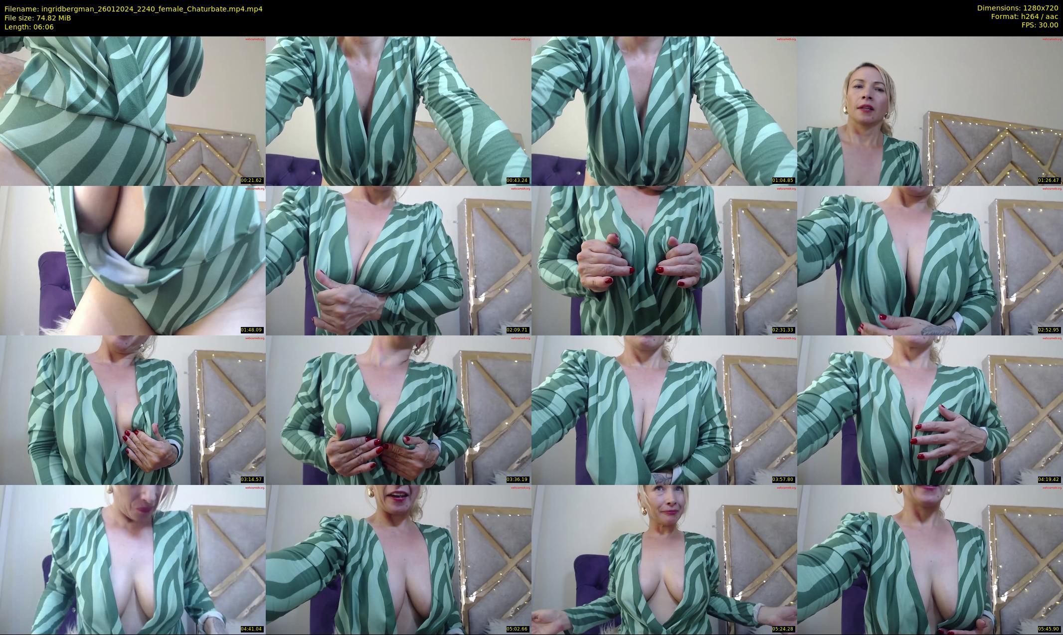 ingridbergman — 7 minute Chaturbate female cam show recording, 720p, Jan 26, 2024