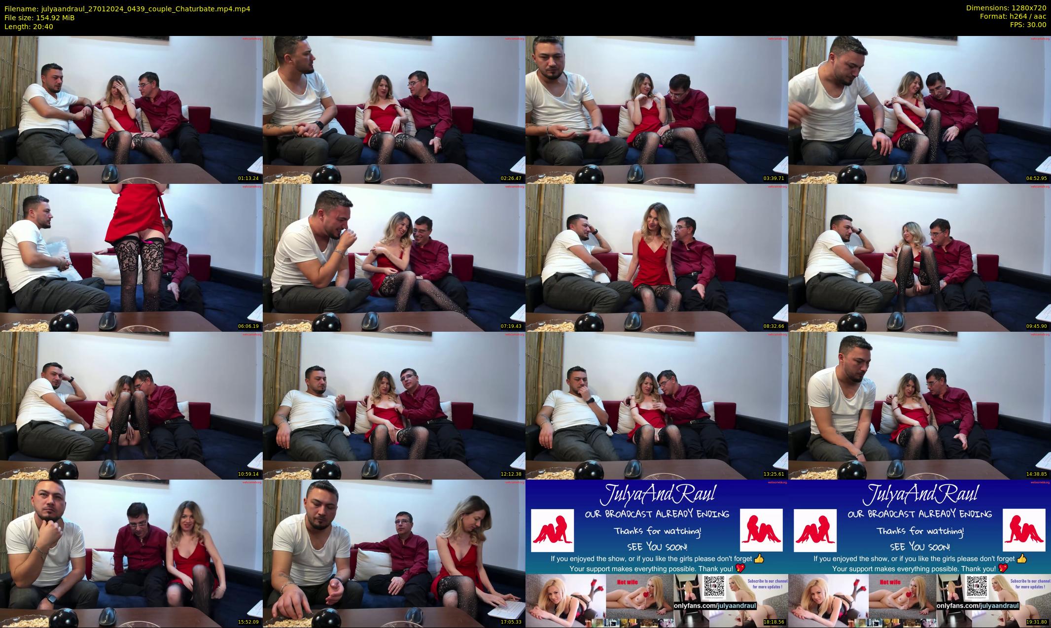 julyaandraul — 21 minute Chaturbate couple cam show recording, 720p, Jan 27, 2024