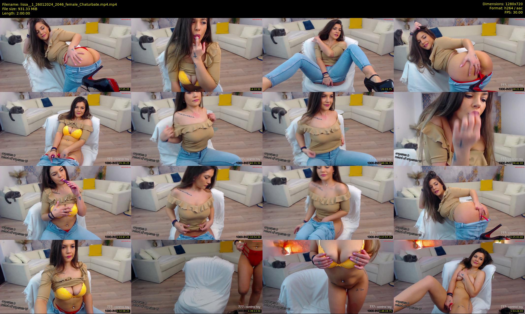 lissa__1 — 120 minute Chaturbate female cam show recording, 720p, Jan 26, 2024