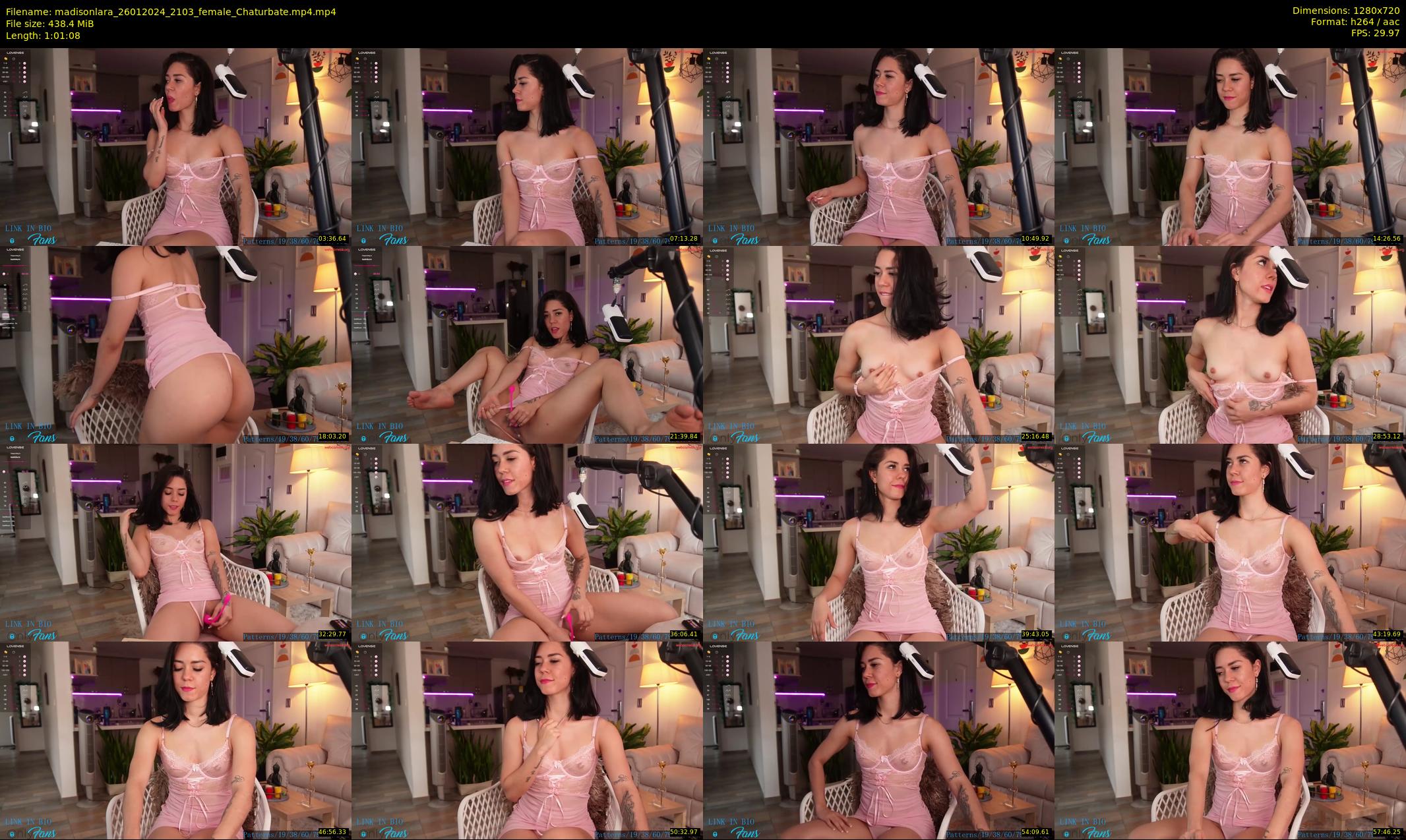 madisonlara — 62 minute Chaturbate female cam show recording, 720p, Jan 26, 2024