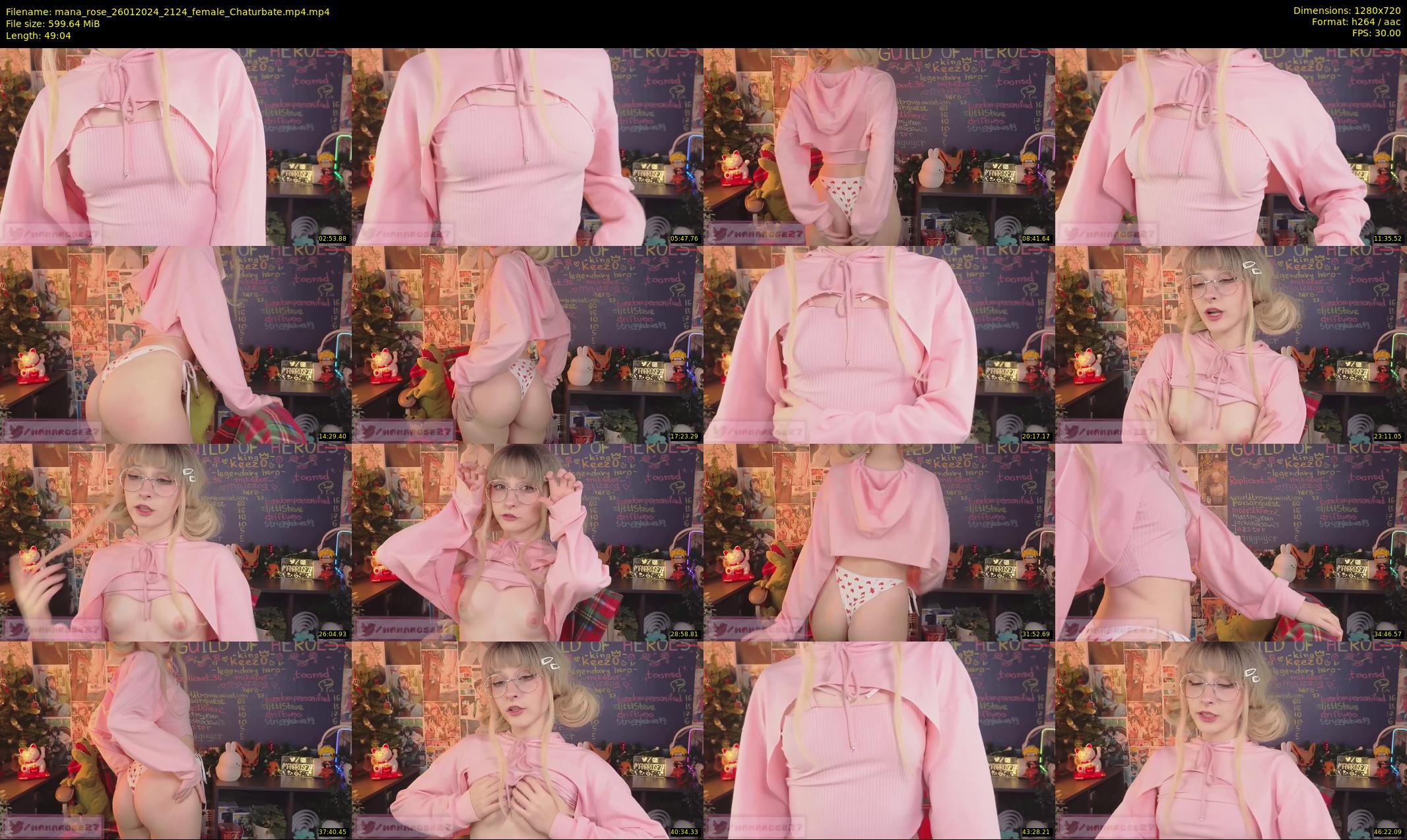 mana_rose — 50 minute Chaturbate female cam show recording, 720p, Jan 26, 2024