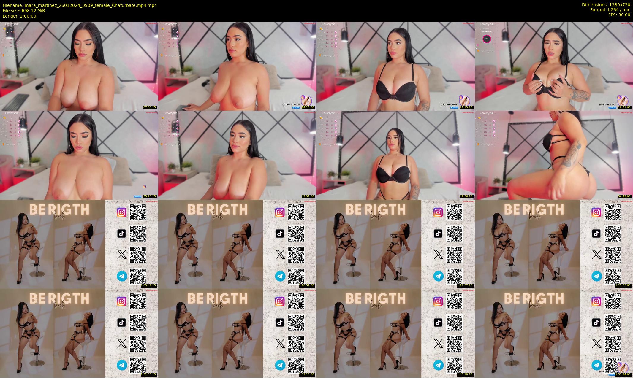 mara_martinez — 120 minute Chaturbate female cam show recording, 720p, Jan 26, 2024