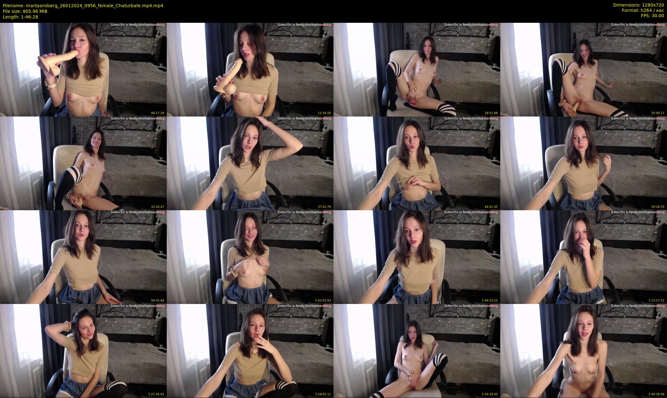martaandserg — 107 minute Chaturbate female cam show recording, 720p, Jan 26, 2024