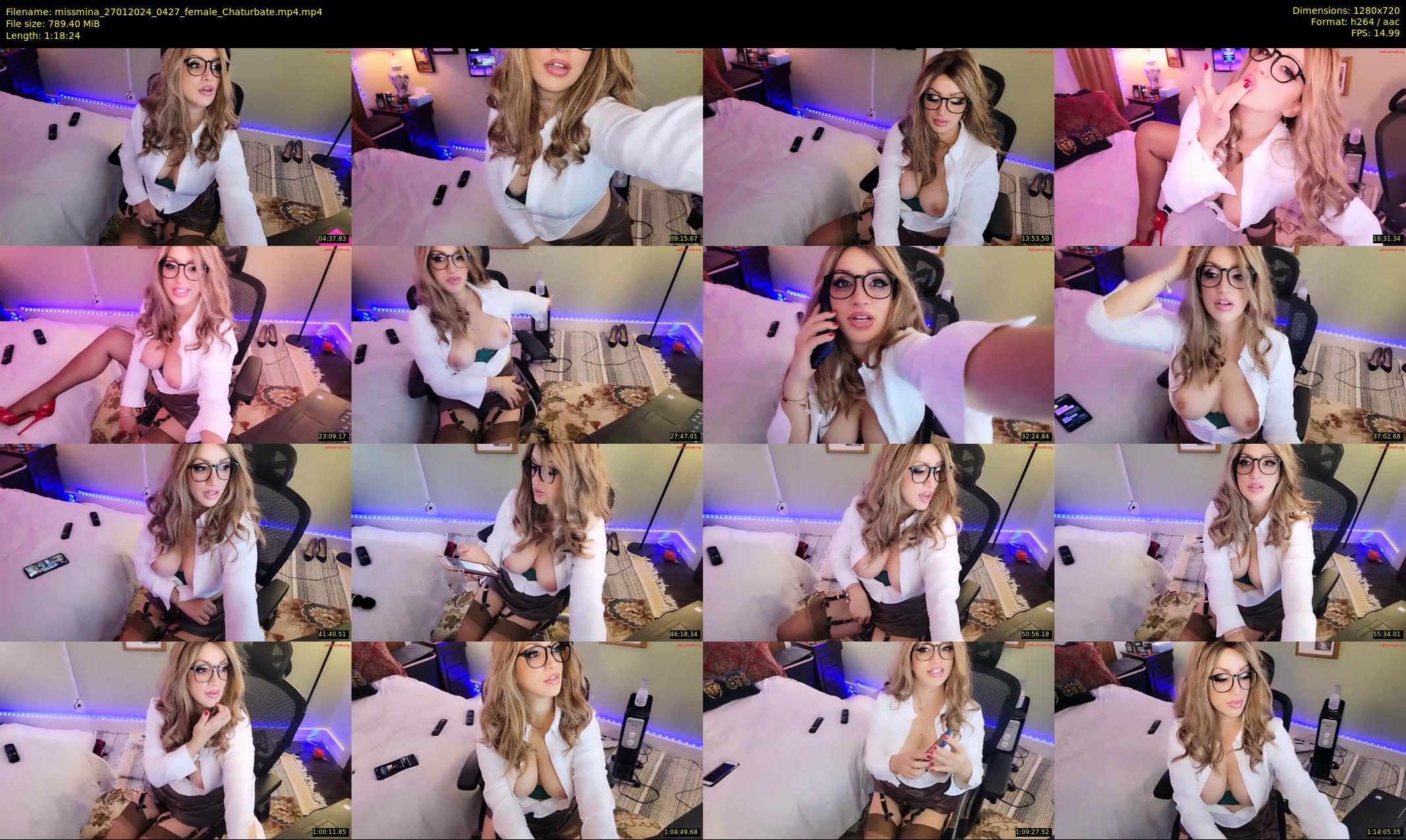 missmina — 79 minute Chaturbate female cam show recording, 720p, Jan 27, 2024