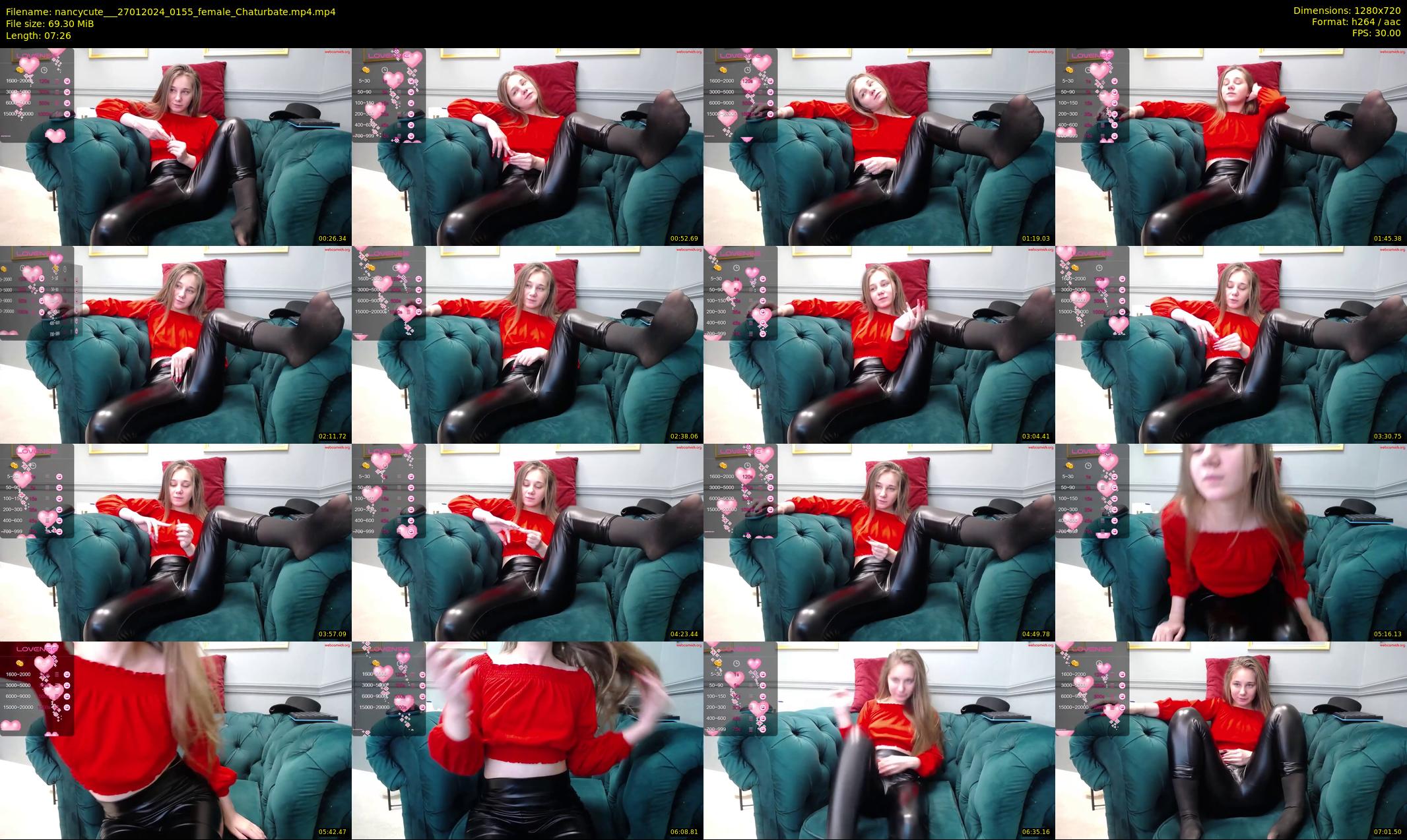 nancycute__ — 8 minute Chaturbate female cam show recording, 720p, Jan 27, 2024