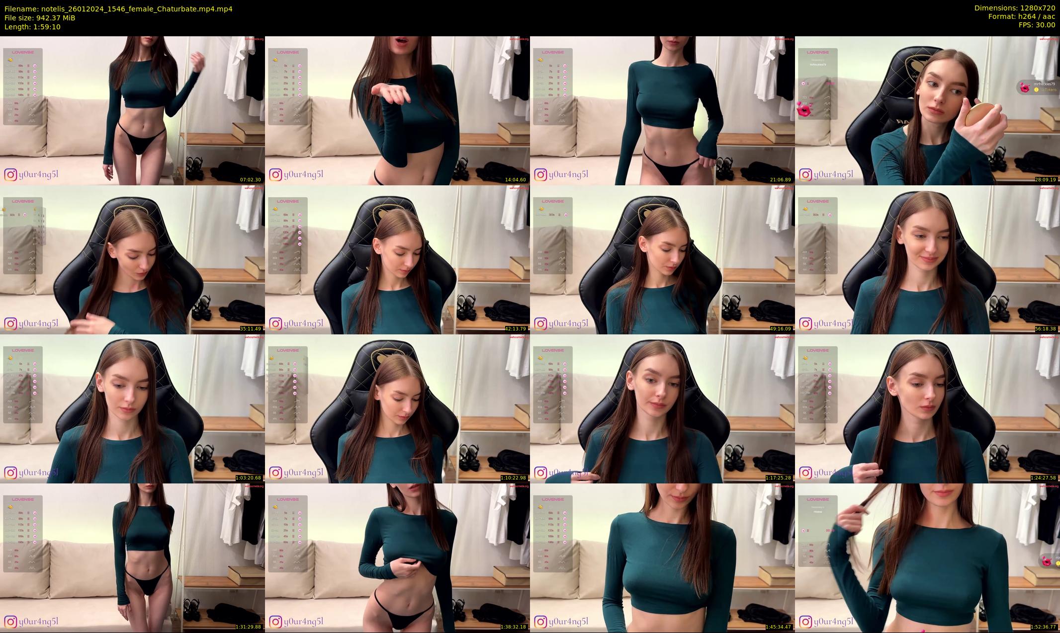 notelis — 120 minute Chaturbate female cam show recording, 720p, Jan 26, 2024