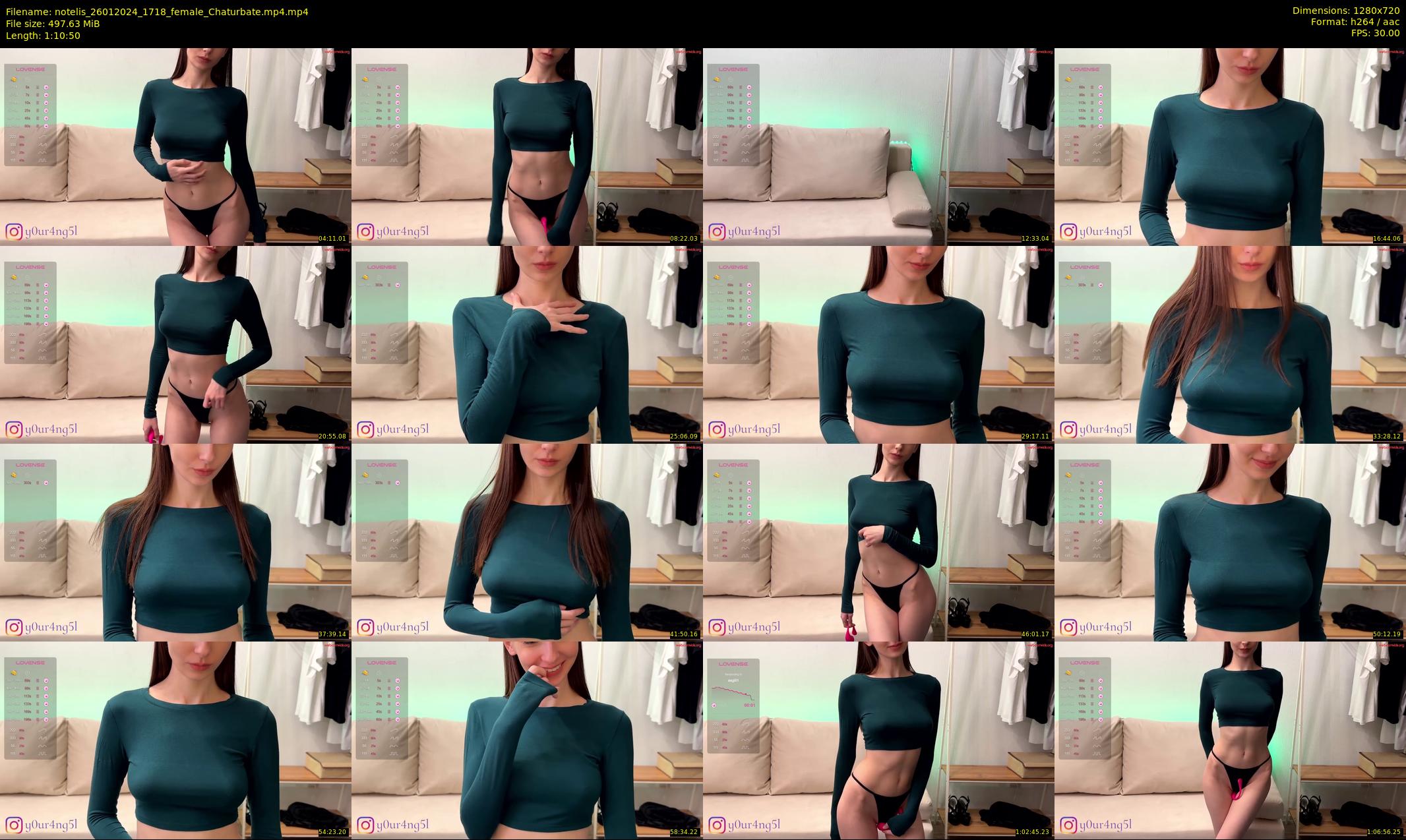 notelis — 71 minute Chaturbate female cam show recording, 720p, Jan 26, 2024