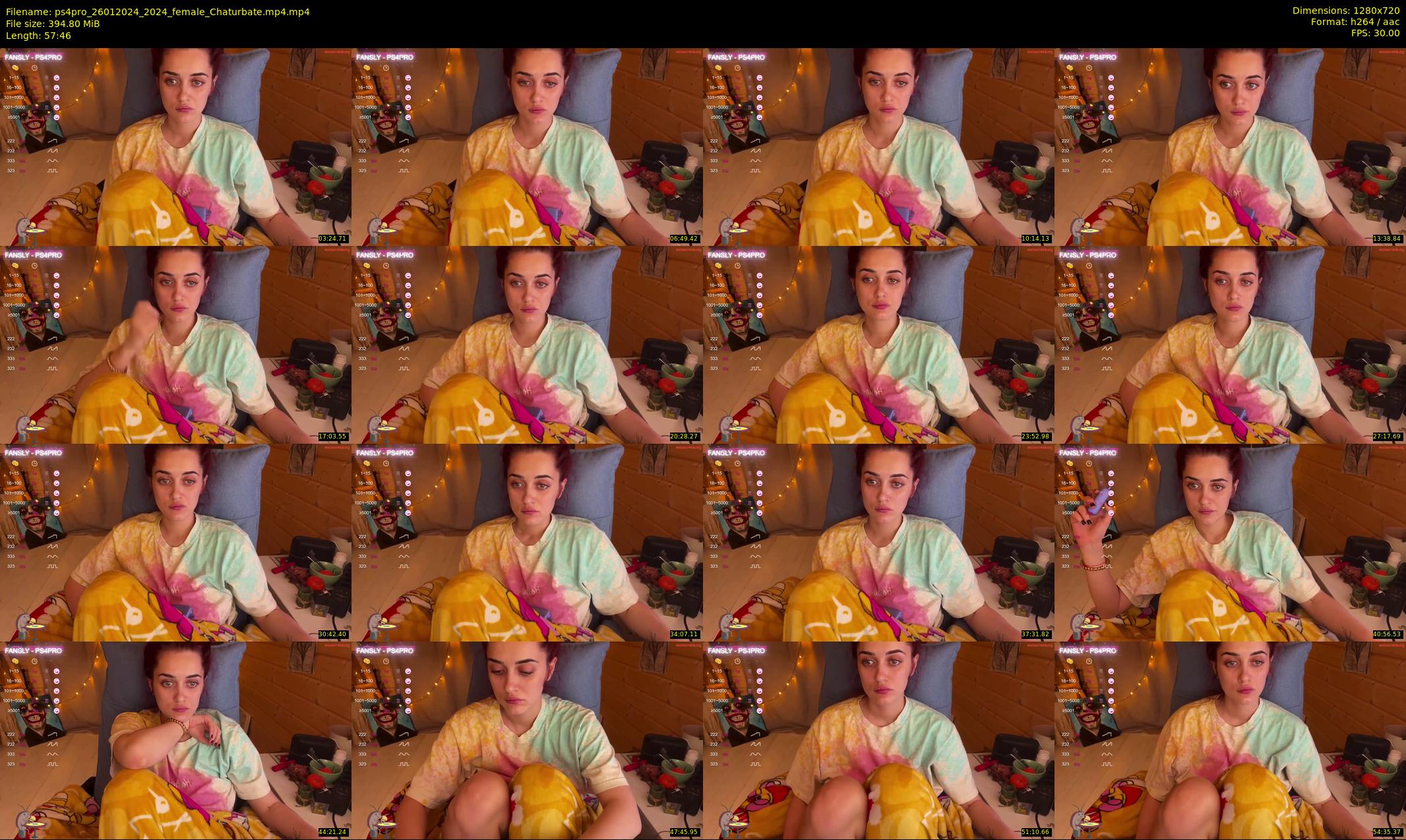 ps4pro — 58 minute Chaturbate female cam show recording, 720p, Jan 26, 2024