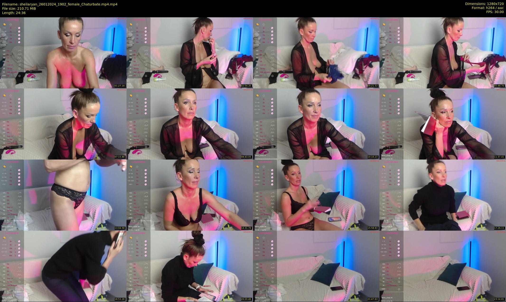 sheilaryan — 25 minute Chaturbate female cam show recording, 720p, Jan 26, 2024