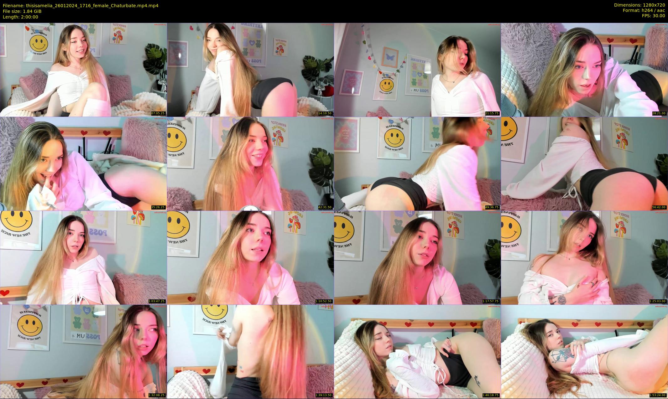 thisisamelia — 120 minute Chaturbate female cam show recording, 720p, Jan 26, 2024