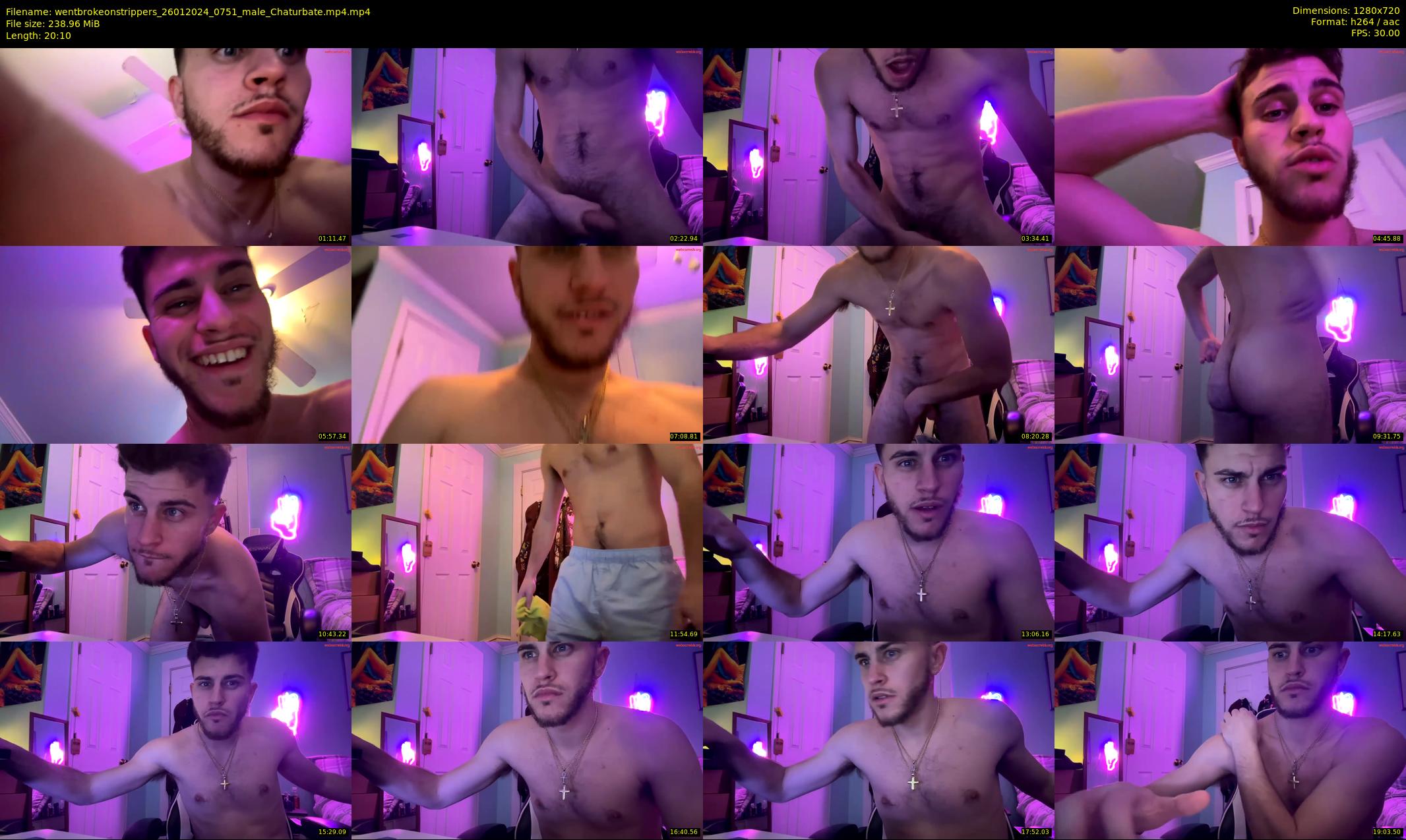 wentbrokeonstrippers — 21 minute Chaturbate male cam show recording, 720p, Jan 26, 2024