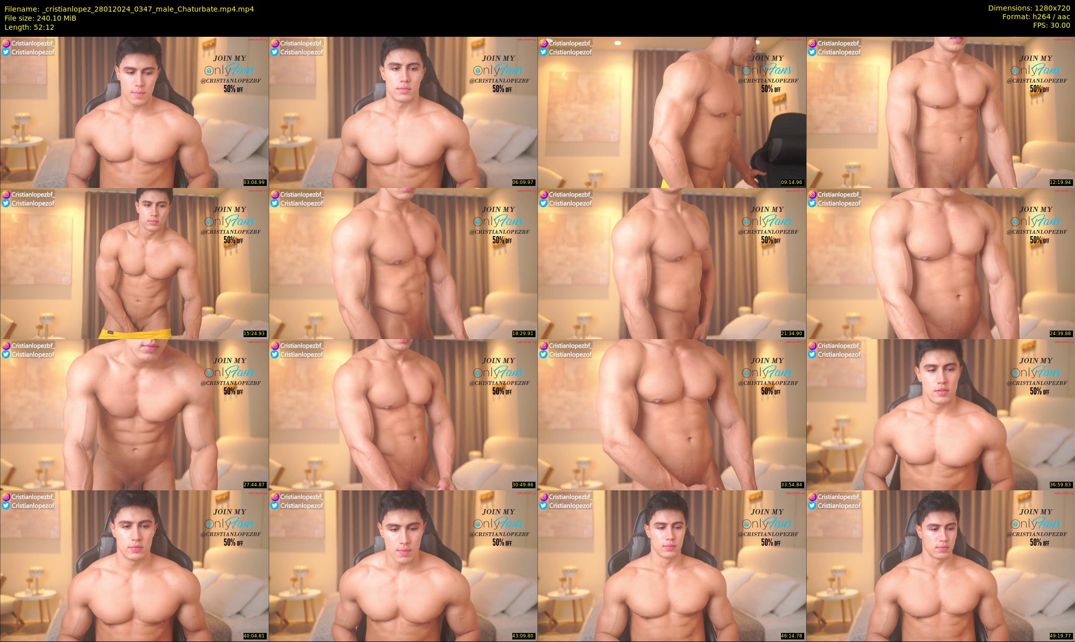 _cristianlopez — 53 minute Chaturbate male cam show recording, 720p, Jan 28, 2024