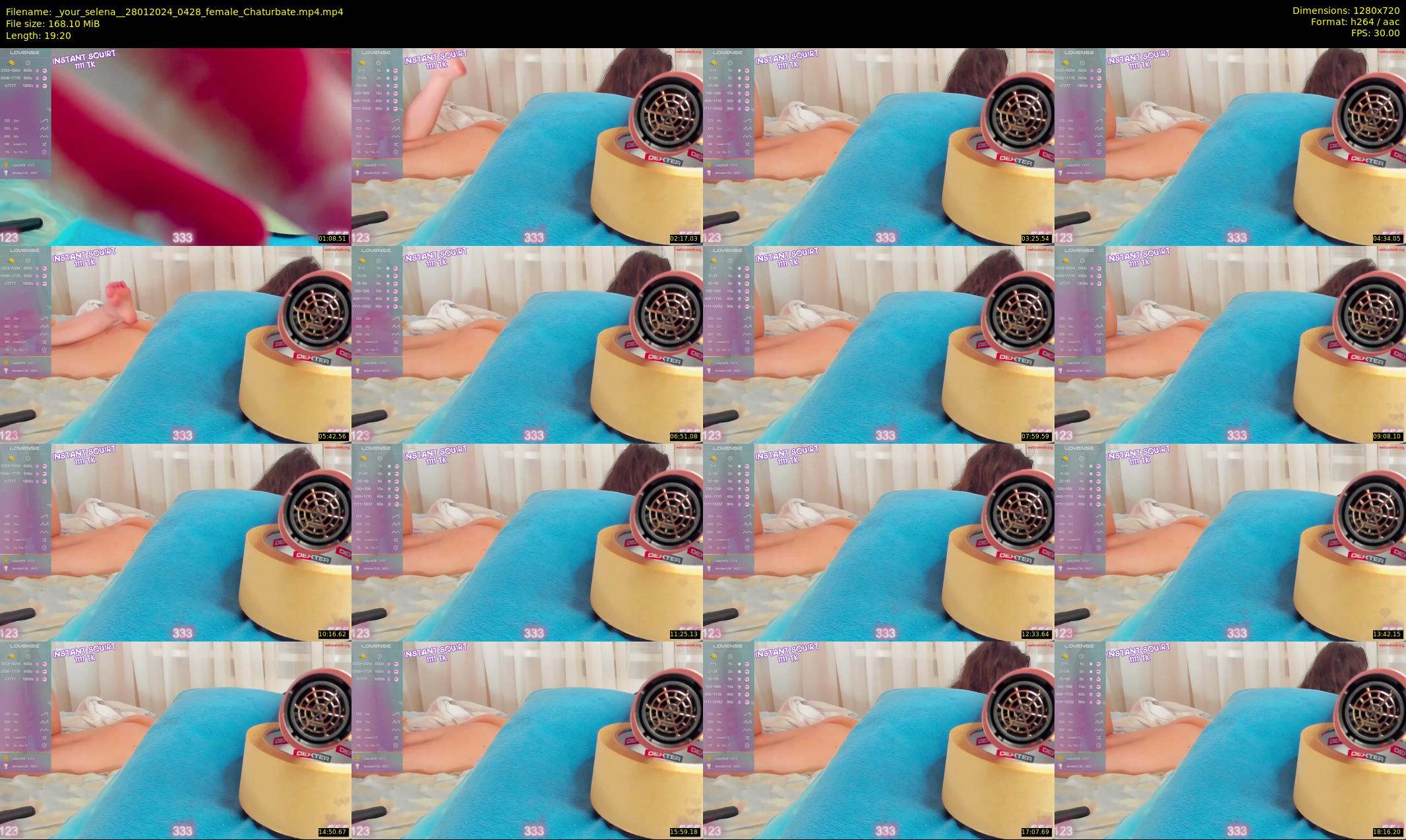 _your_selena_ — 20 minute Chaturbate female cam show recording, 720p, Jan 28, 2024