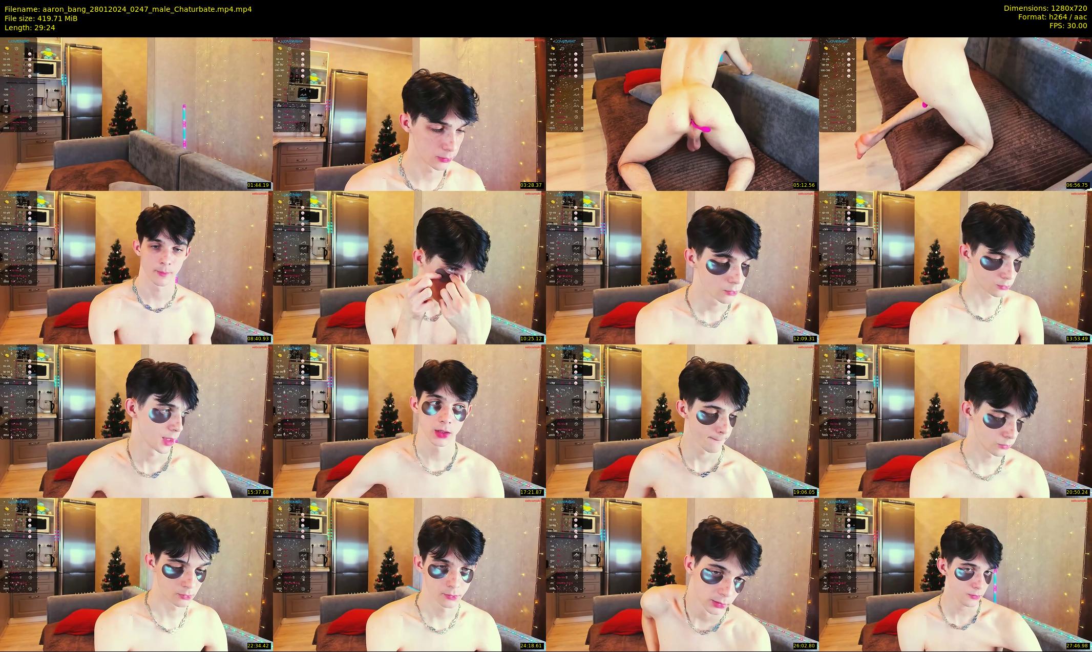 aaron_bang — 30 minute Chaturbate male cam show recording, 720p, Jan 28, 2024
