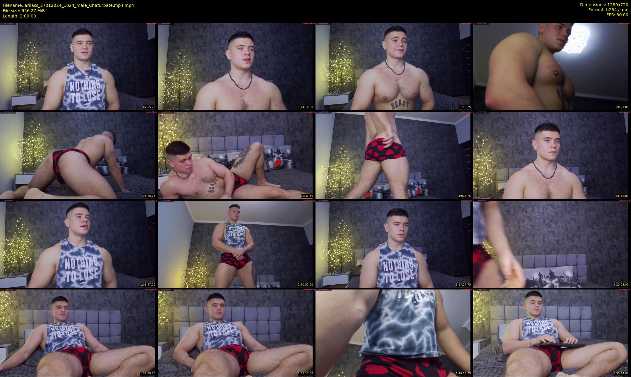 arilass — 120 minute Chaturbate male cam show recording, 720p, Jan 27, 2024