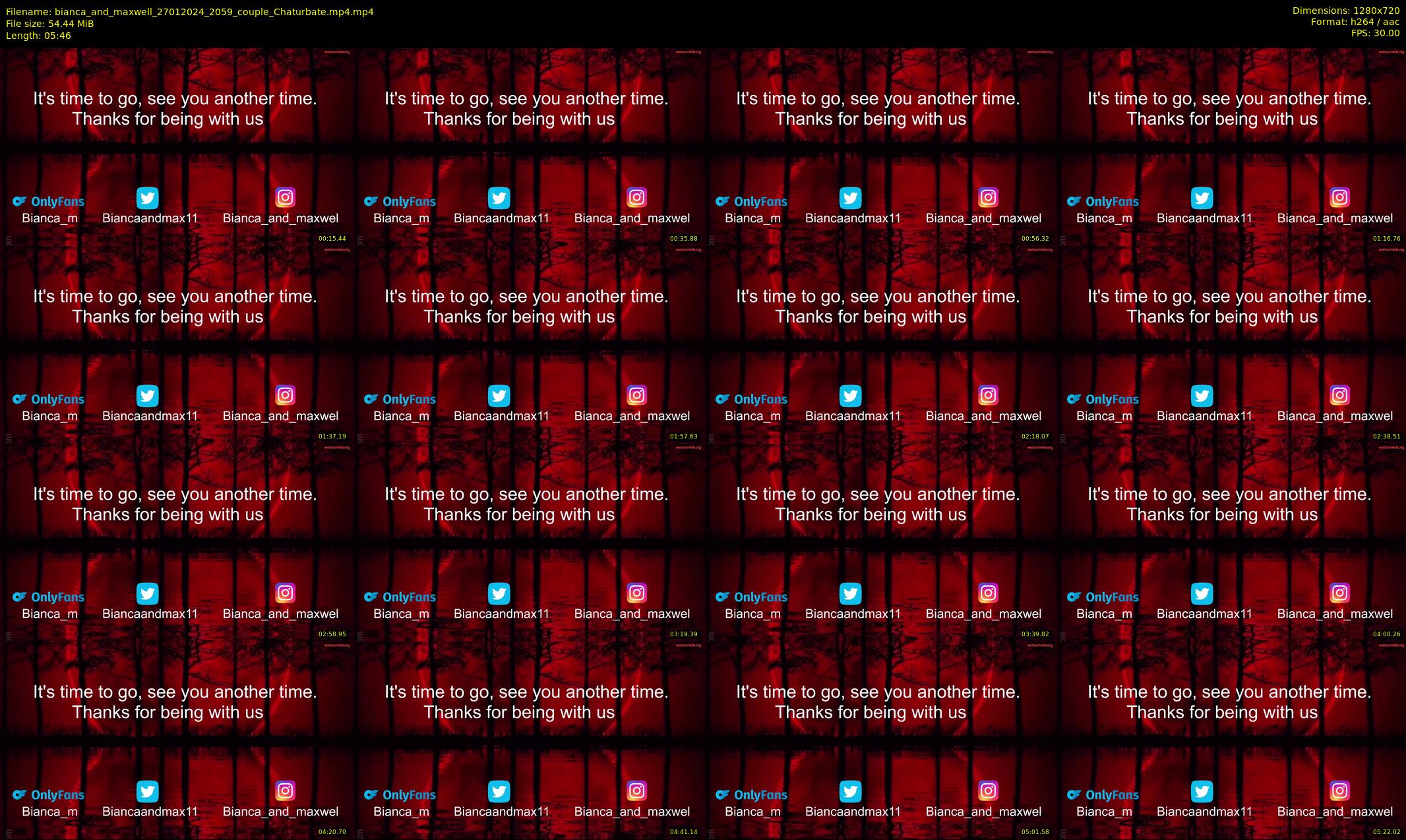 bianca_and_maxwell — 6 minute Chaturbate couple cam show recording, 720p, Jan 27, 2024