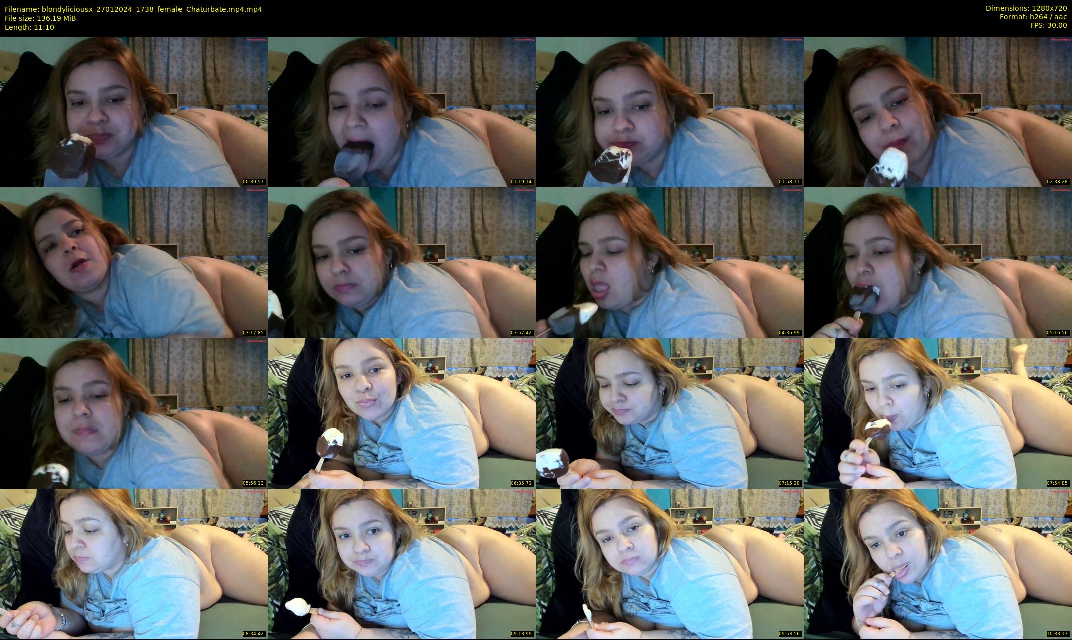 blondyliciousx — 12 minute Chaturbate female cam show recording, 720p, Jan 27, 2024