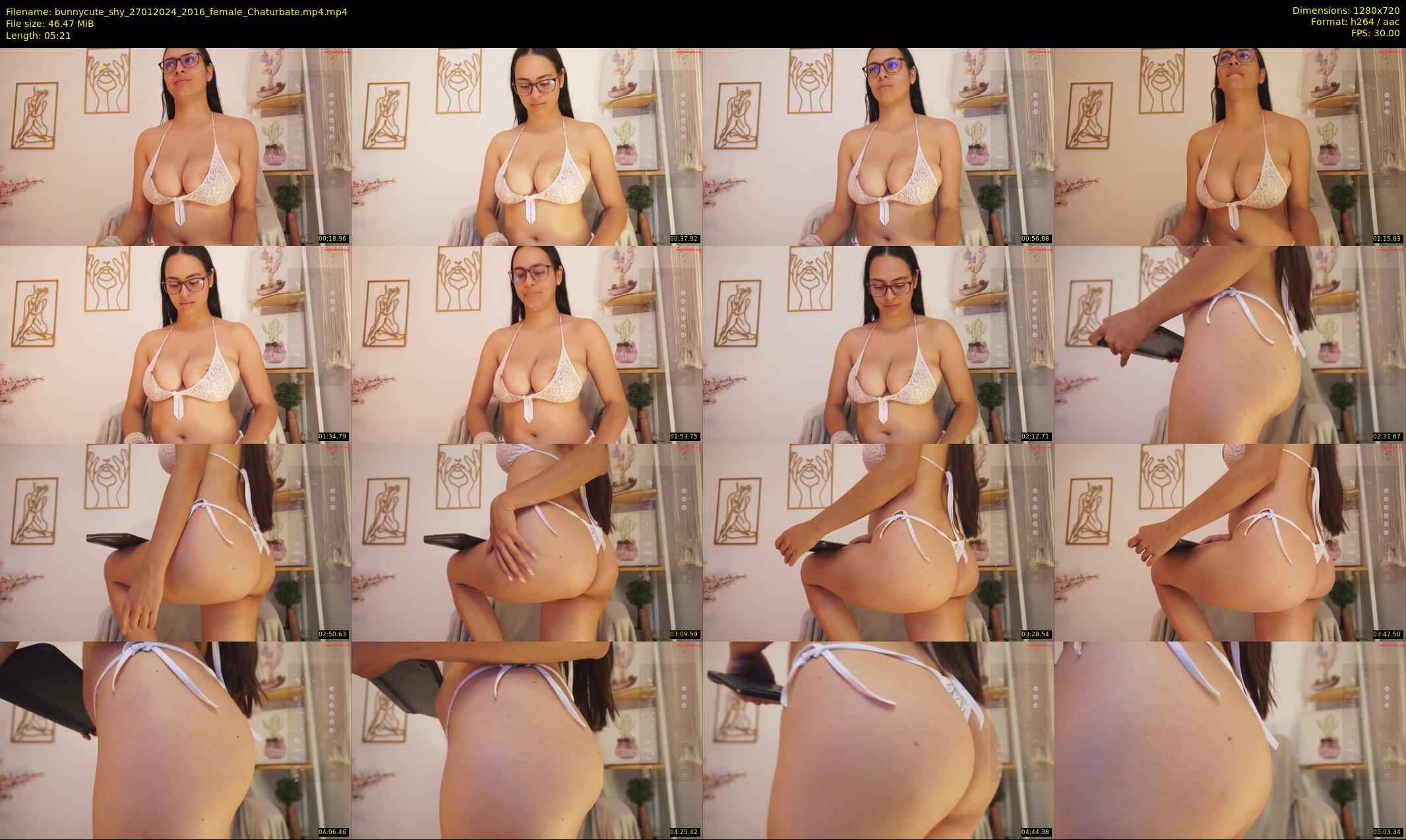 bunnycute_shy — 6 minute Chaturbate female cam show recording, 720p, Jan 27, 2024