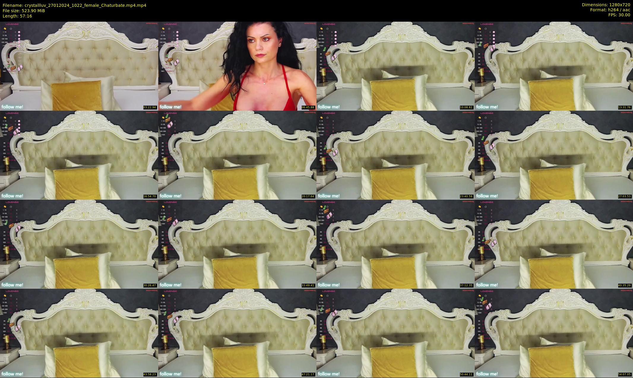 crystallluv — 58 minute Chaturbate female cam show recording, 720p, Jan 27, 2024