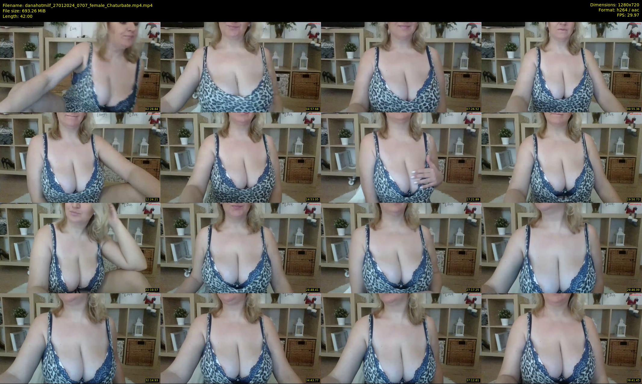 danahotmilf — 42 minute Chaturbate female cam show recording, 720p, Jan 27, 2024