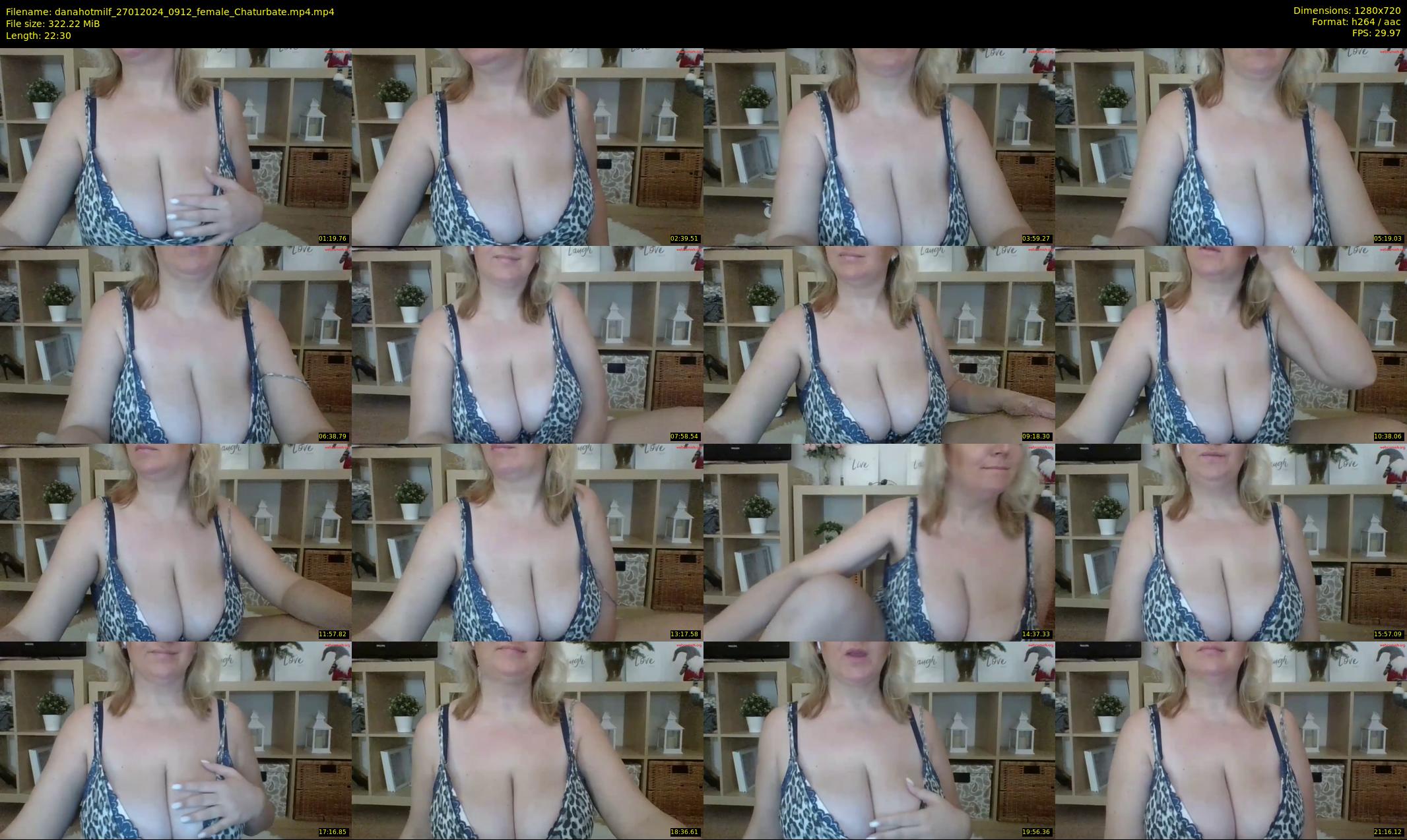 danahotmilf — 23 minute Chaturbate female cam show recording, 720p, Jan 27, 2024