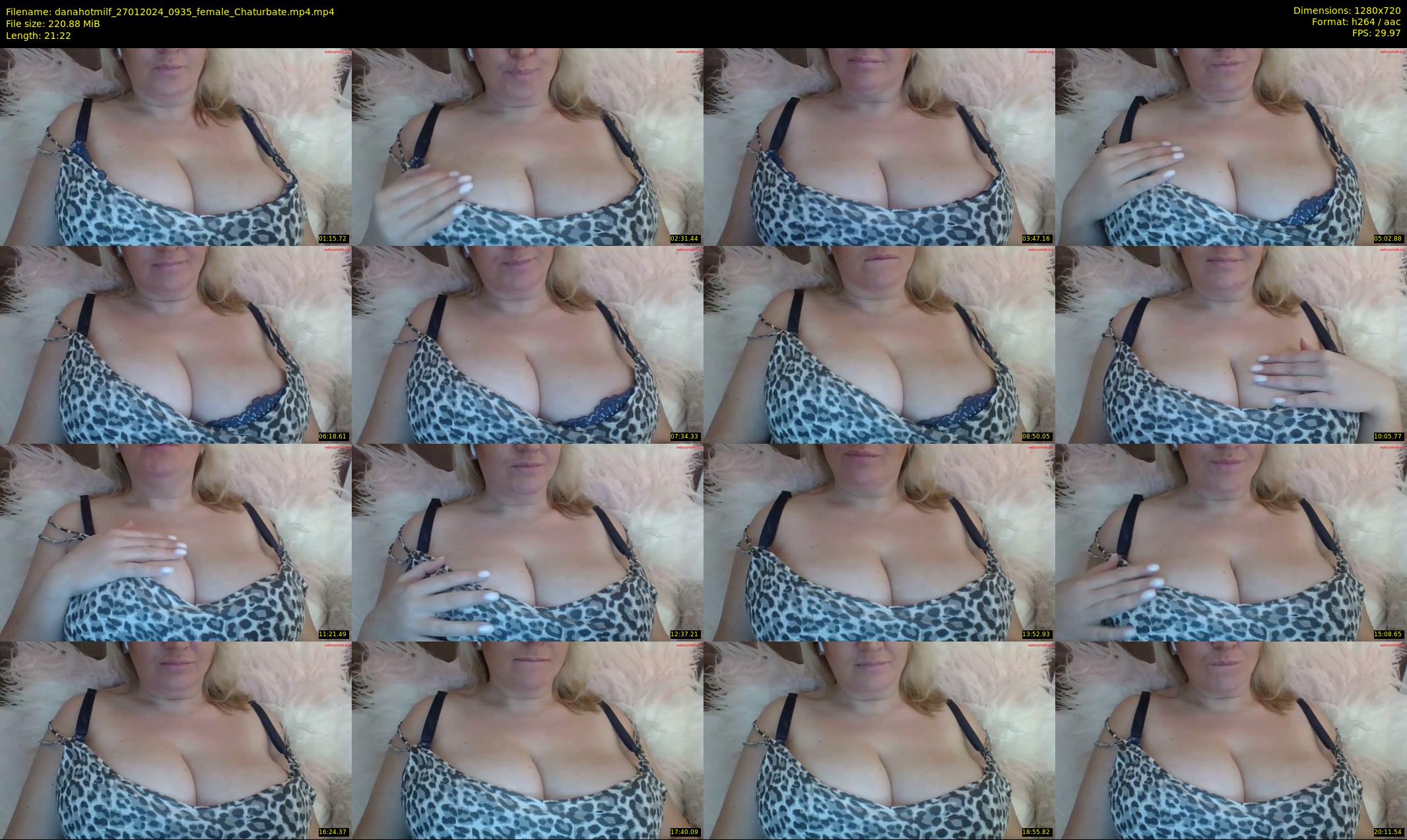 danahotmilf — 22 minute Chaturbate female cam show recording, 720p, Jan 27, 2024